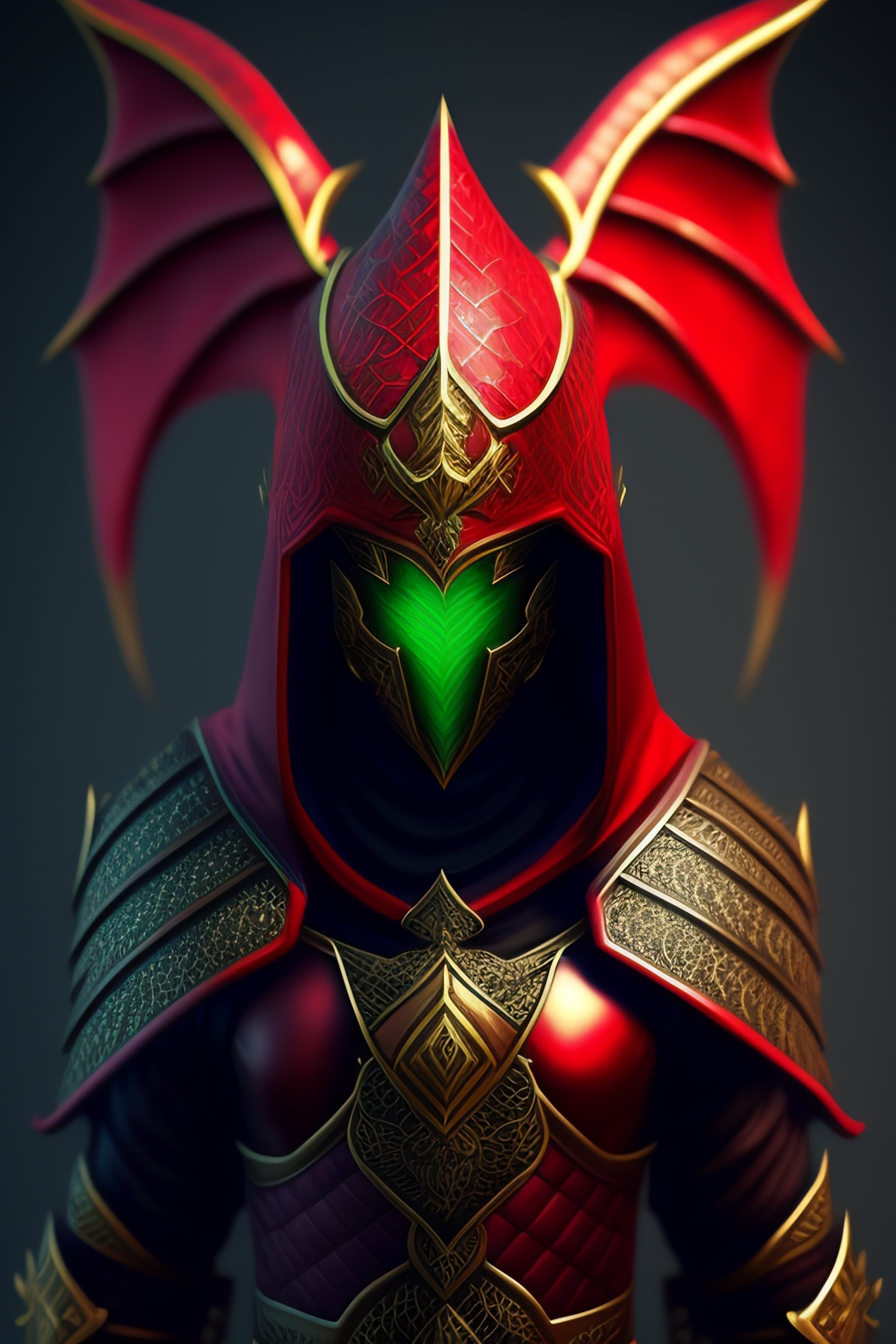 Lexica - Mysterious ,strange mask, wizard ,runes on clothing, dragon ...
