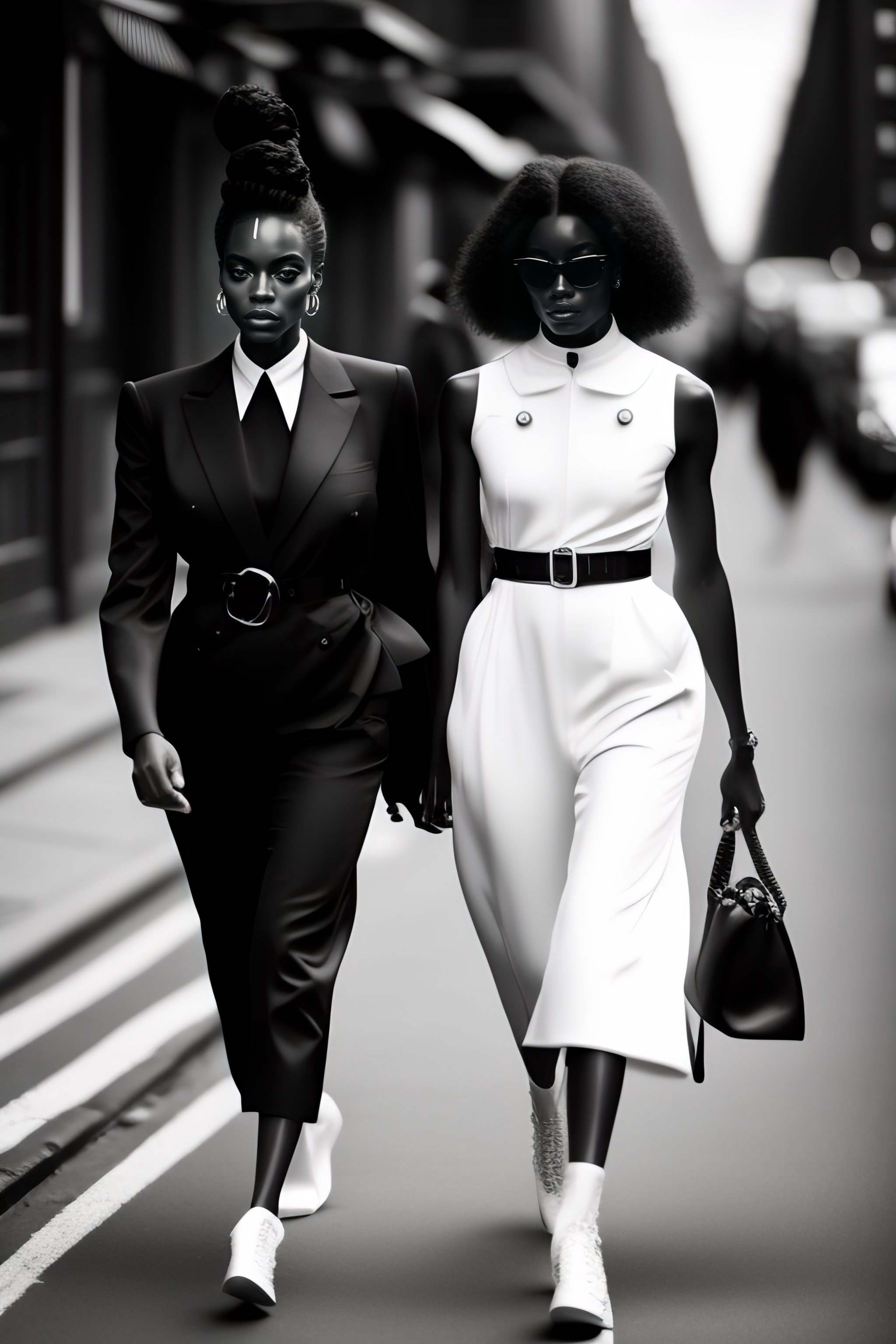 Lexica - A fashion editorial photograph by Peter Lindbergh