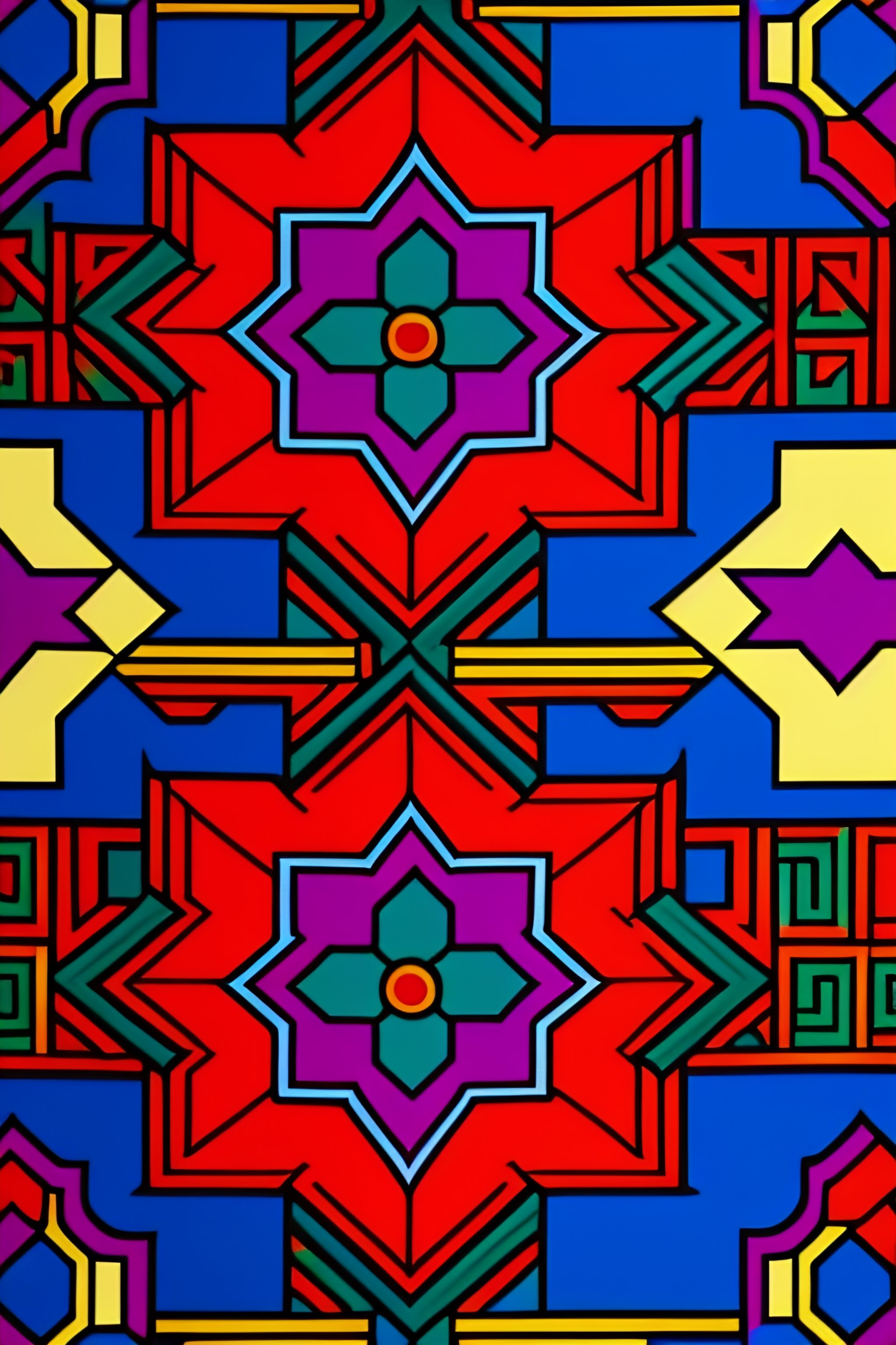 Lexica - Pop-art , Comic Style , Persian geometric patterns, Persian ...
