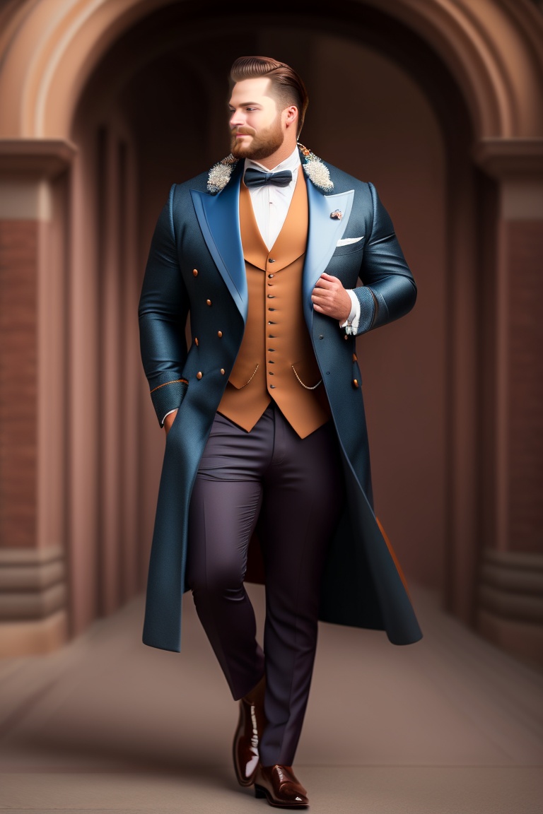 Lexica - A man of medium size, dressed elegantly