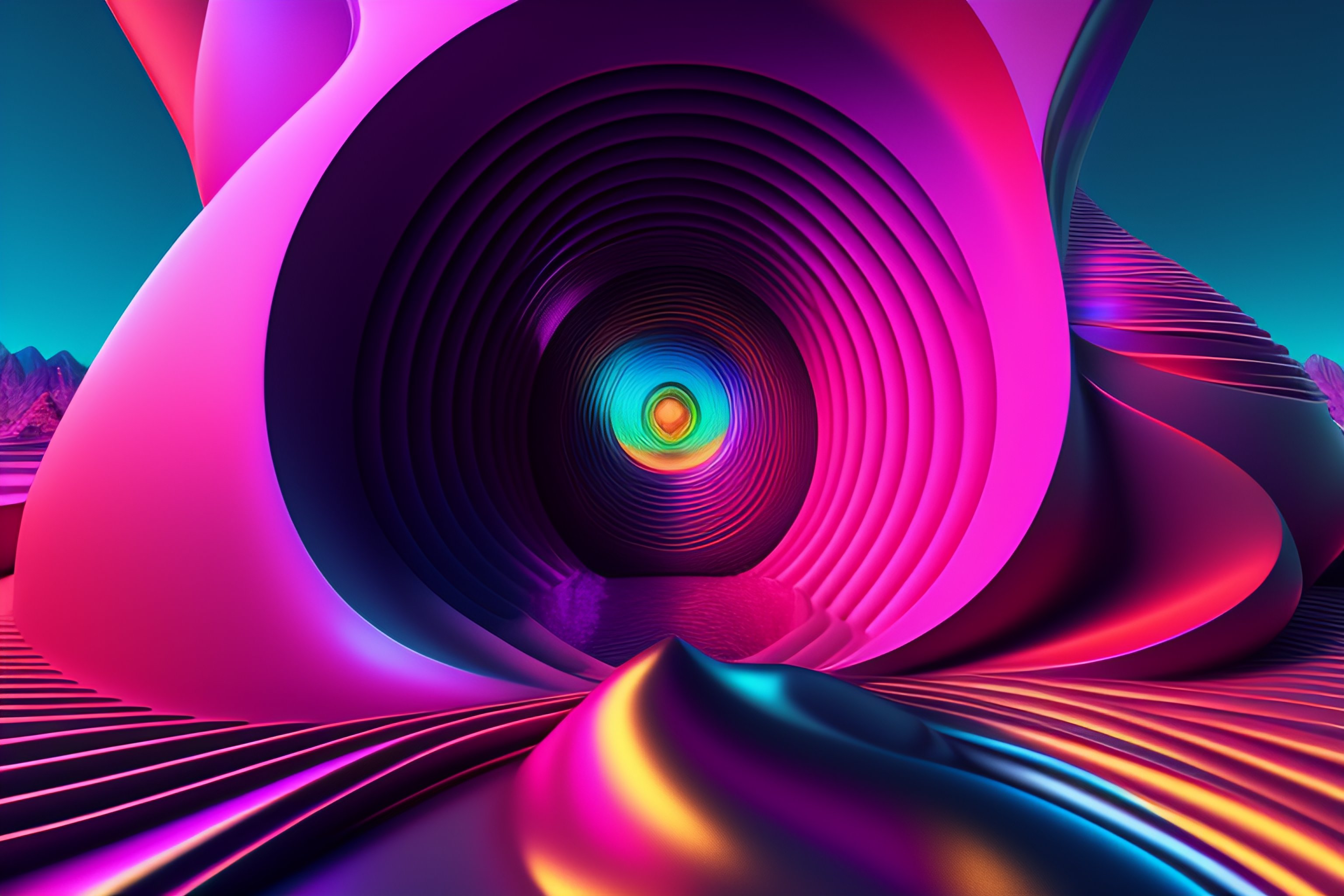 Lexica - The most psychedelic scene imaginable, intricate textures ...