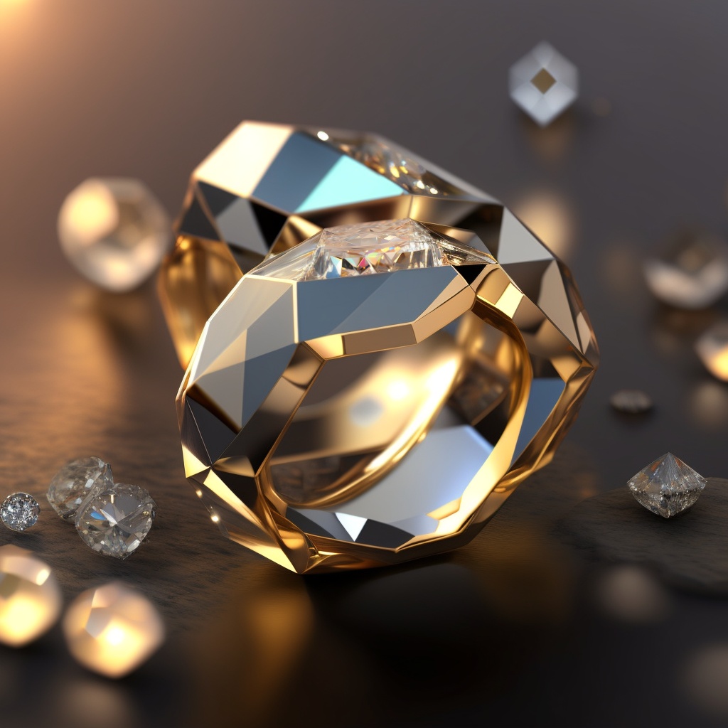 Lexica - Clear round diamonds, macro closeup lots of faceted diamonds ...