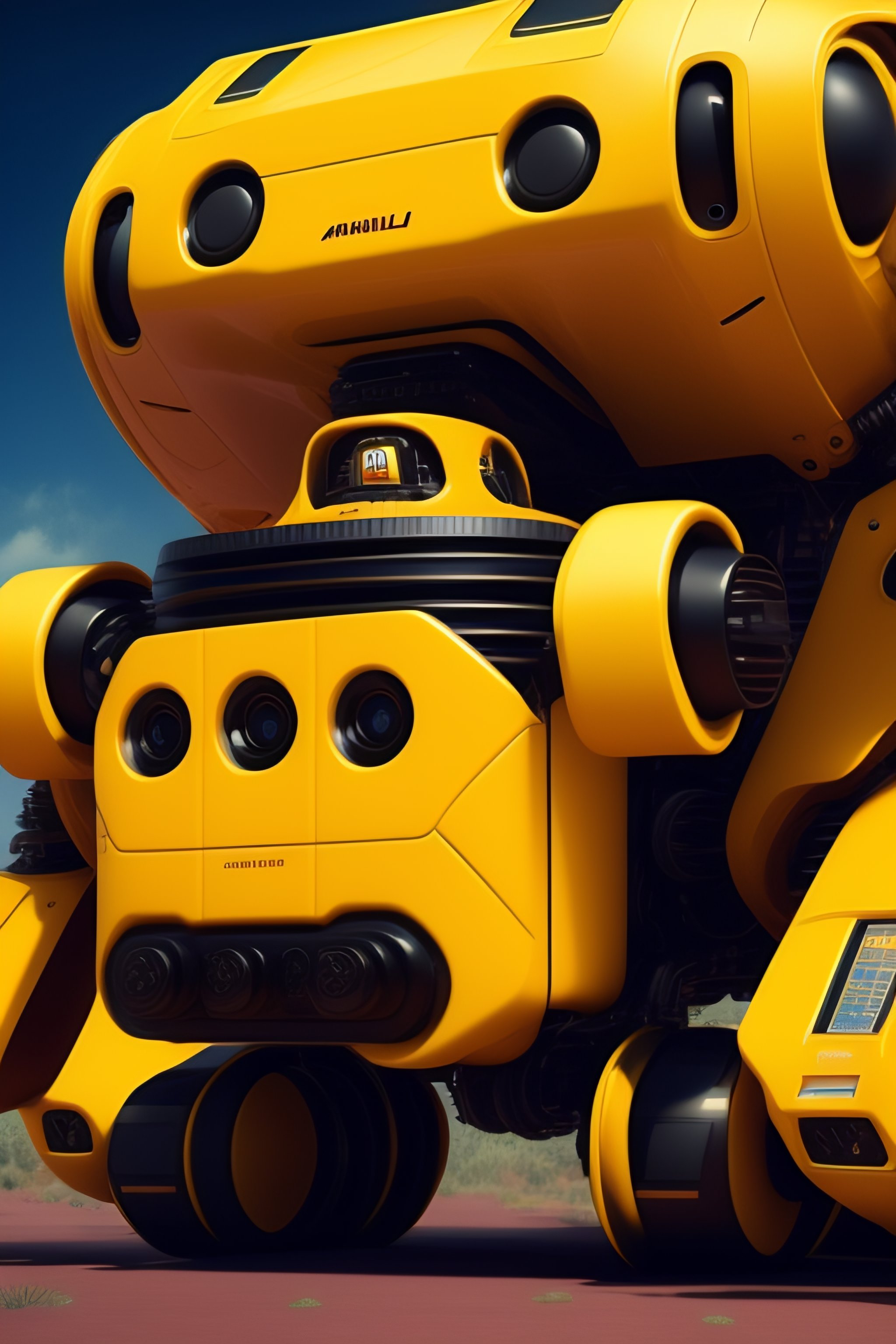 Lexica - Robot tierno amarillo