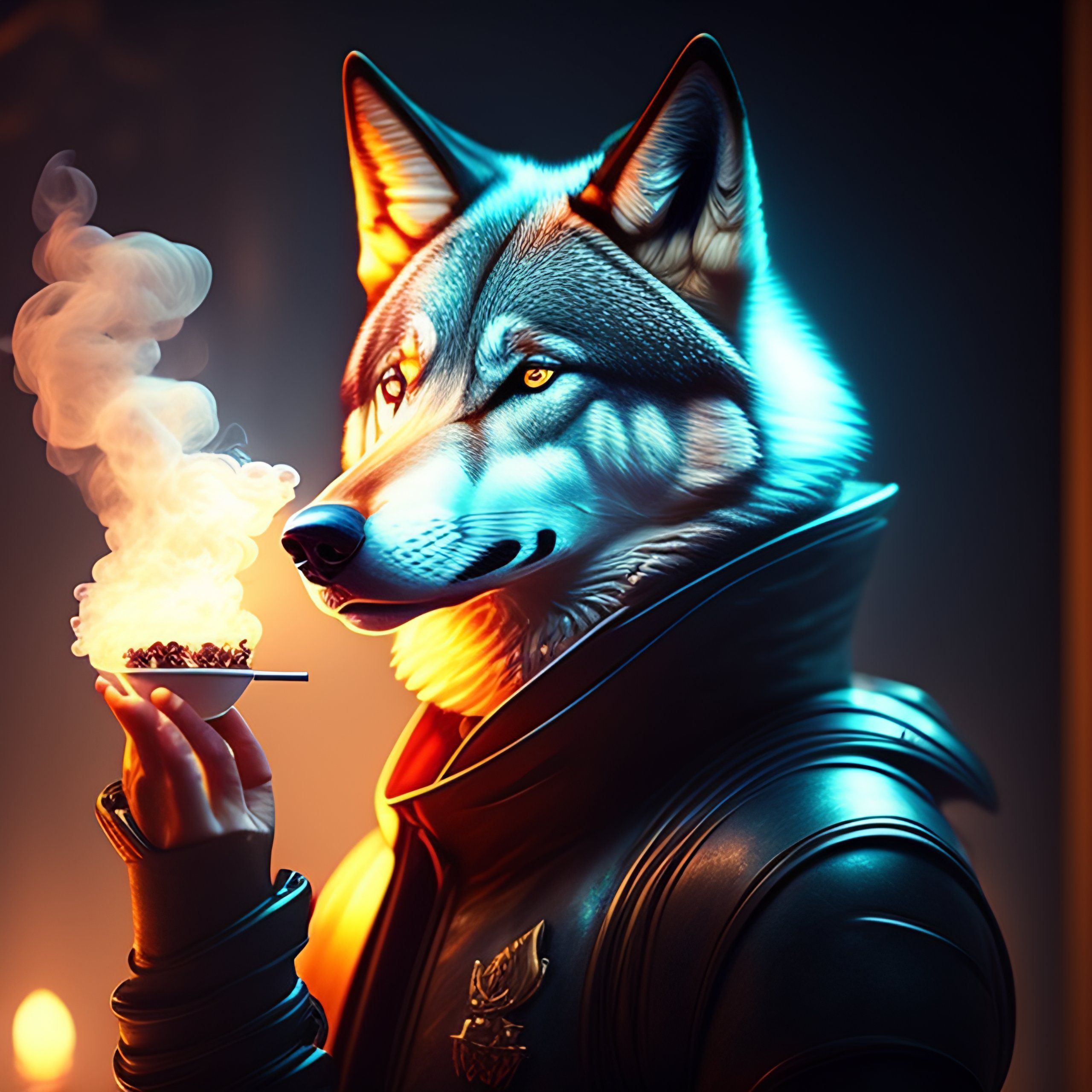 Smoker Wolf: A Symbol of Rebellion and the Wild | Paraiso Island