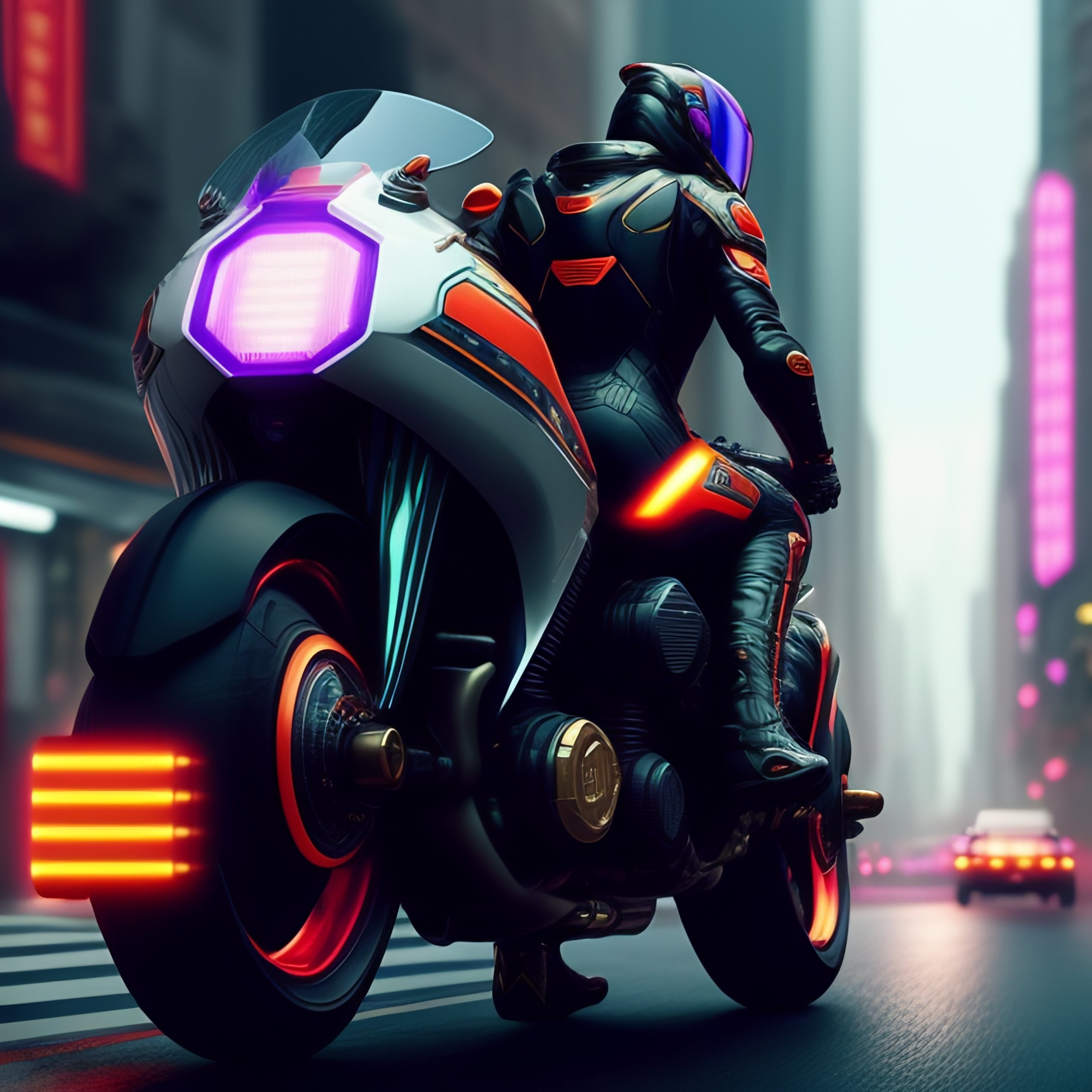Lexica - A Kamen Rider wearing a full-body tech mech rides a motorcycle ...