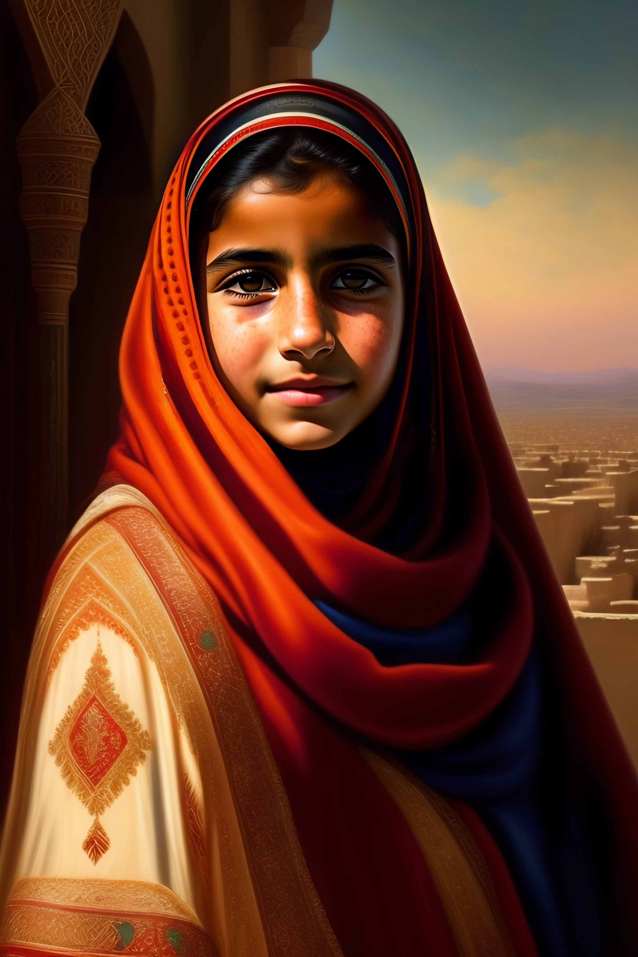 Lexica - An Arabic Girl With A Veil