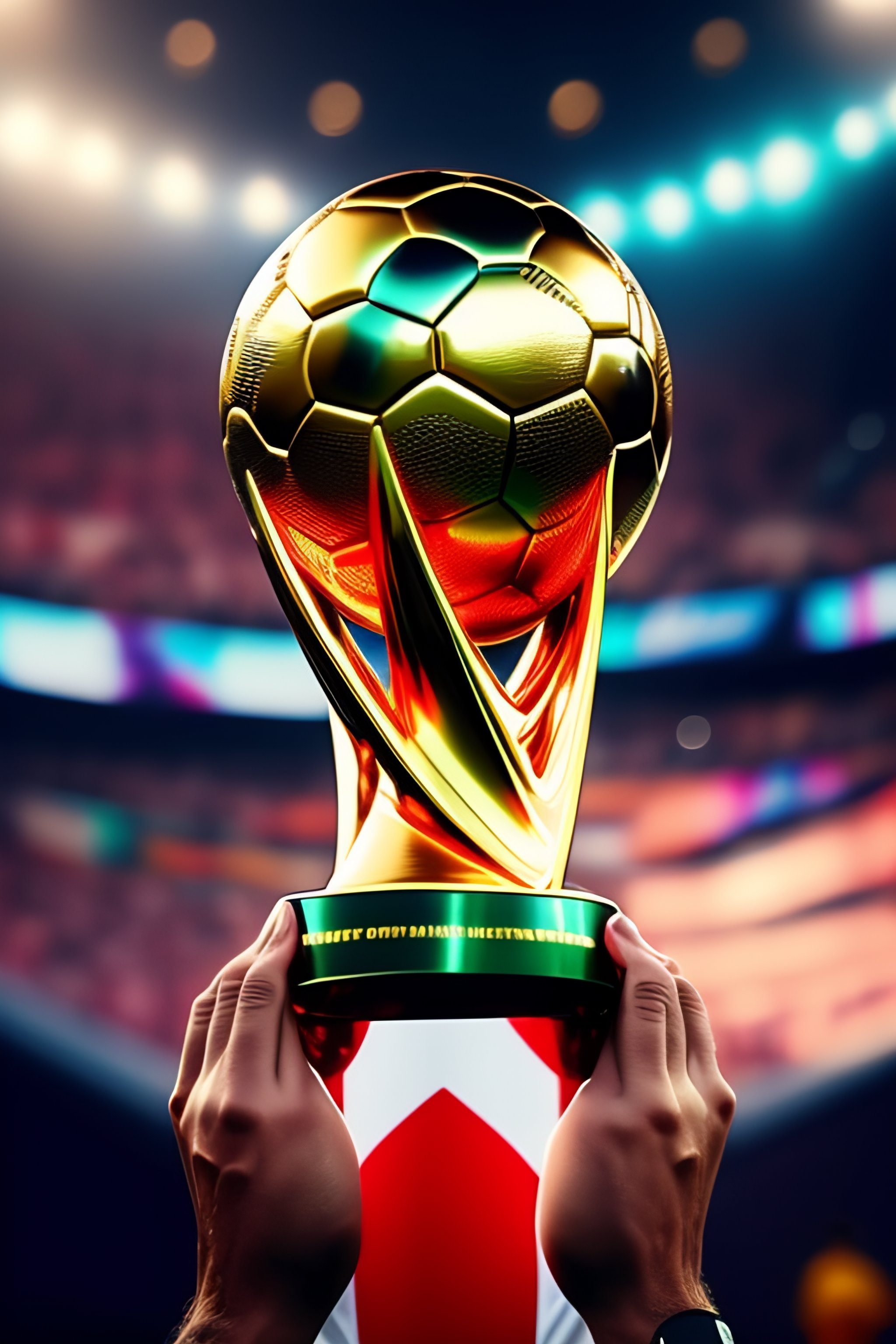 Lexica - Ronaldo the best football player win the World Cup and hold