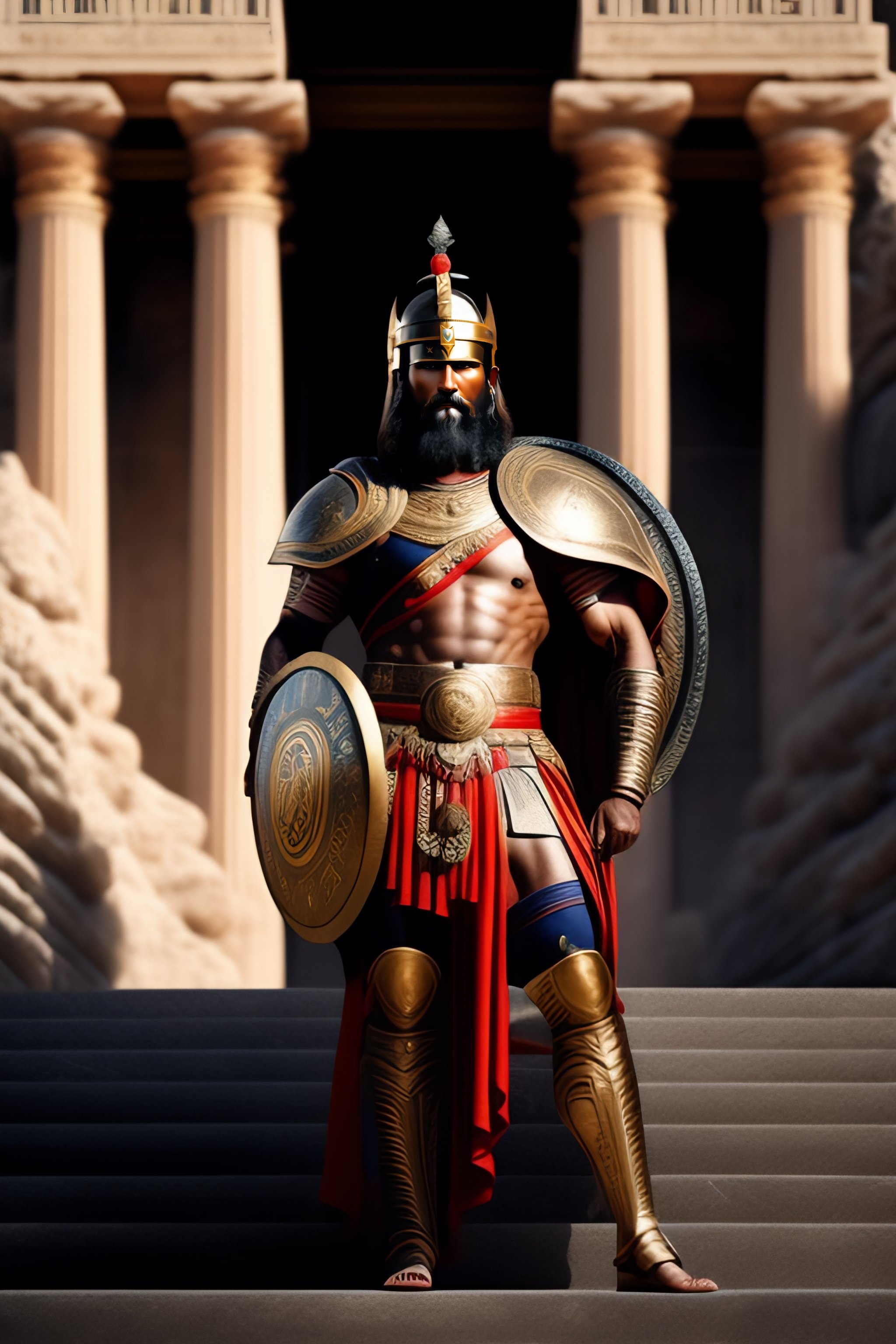 ancient spartan warriors armor