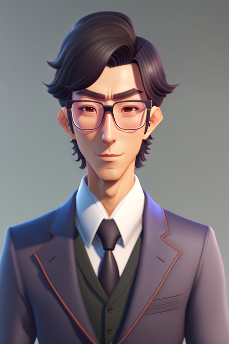 Lexica - Japanese animation of a full body man with a slim build ...