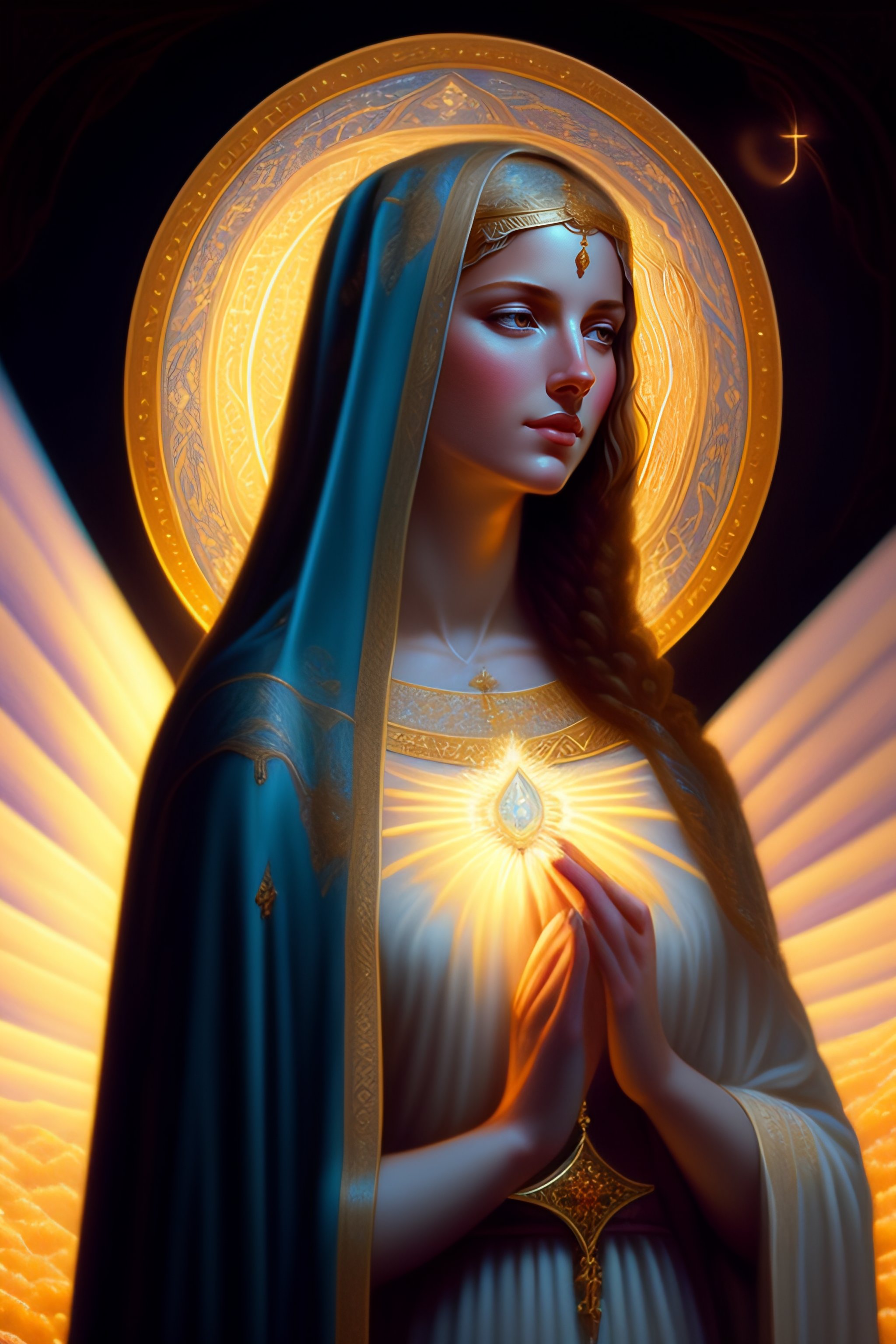 Lexica - Virgin mary of perpetual succor full body with beautiful lace ...