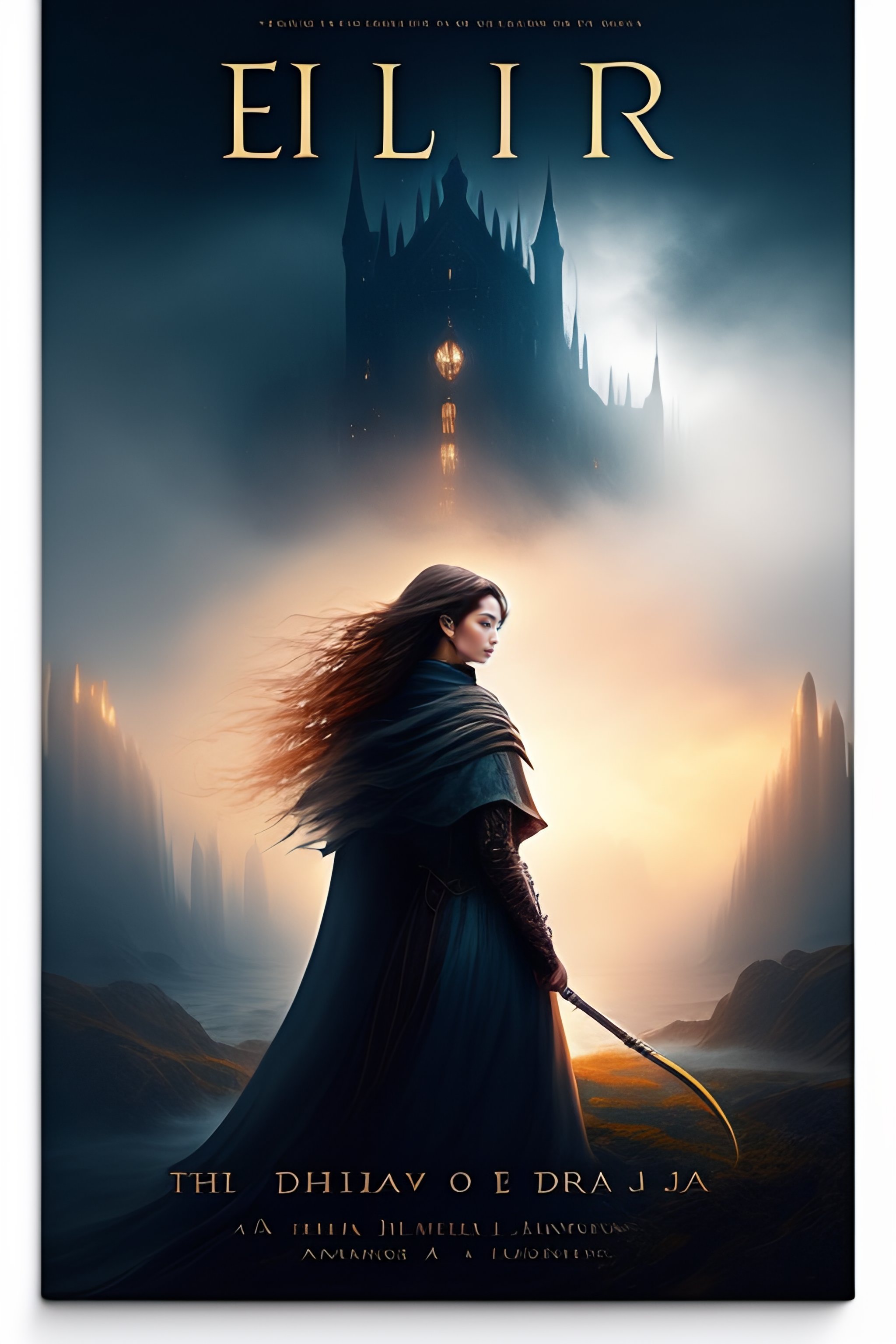 Lexica - Elora, standing in the middle of a ruined city shrouded in fog ...