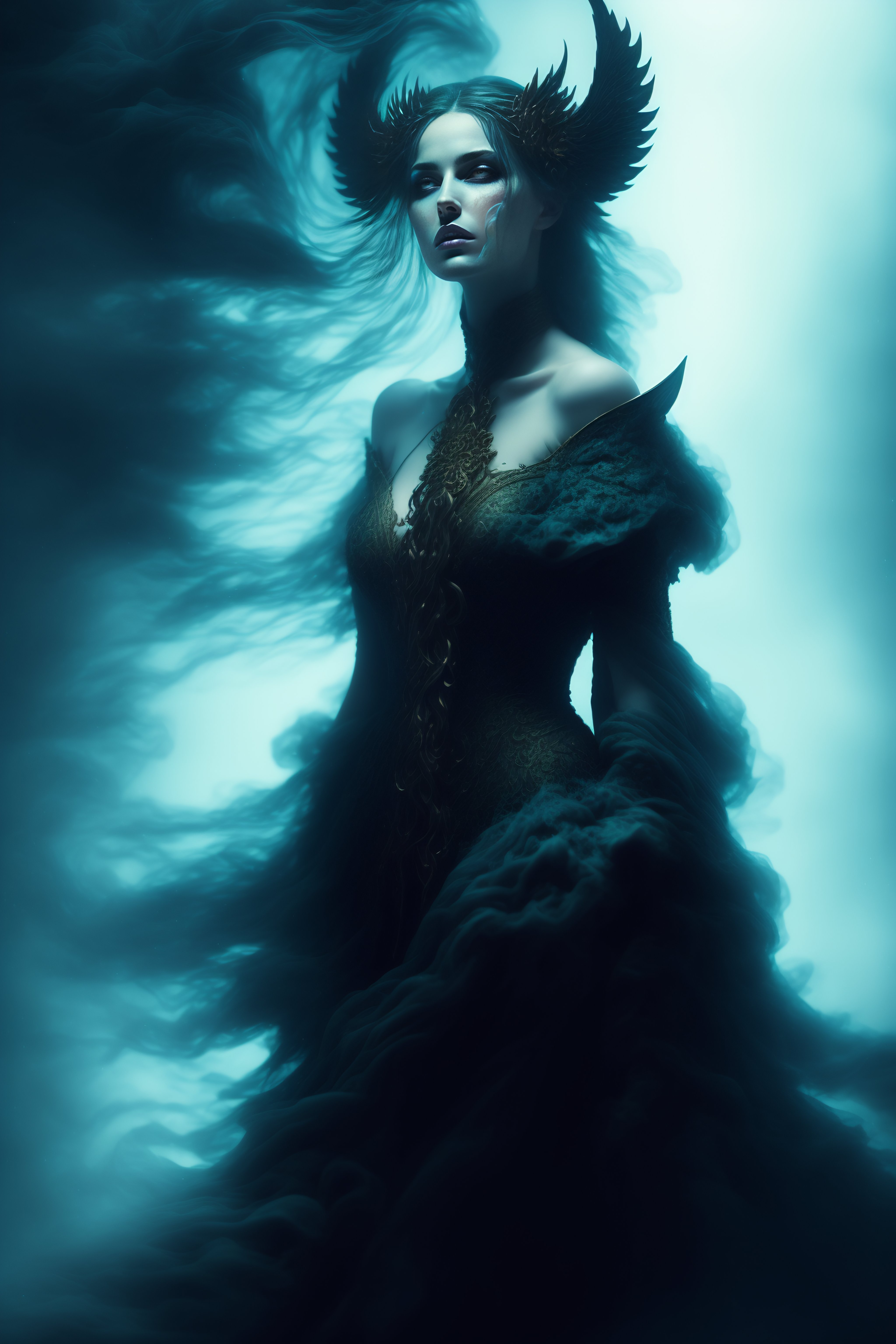 Lexica - Ghostly rotting dead evil undead siren, graceful, flowing ...