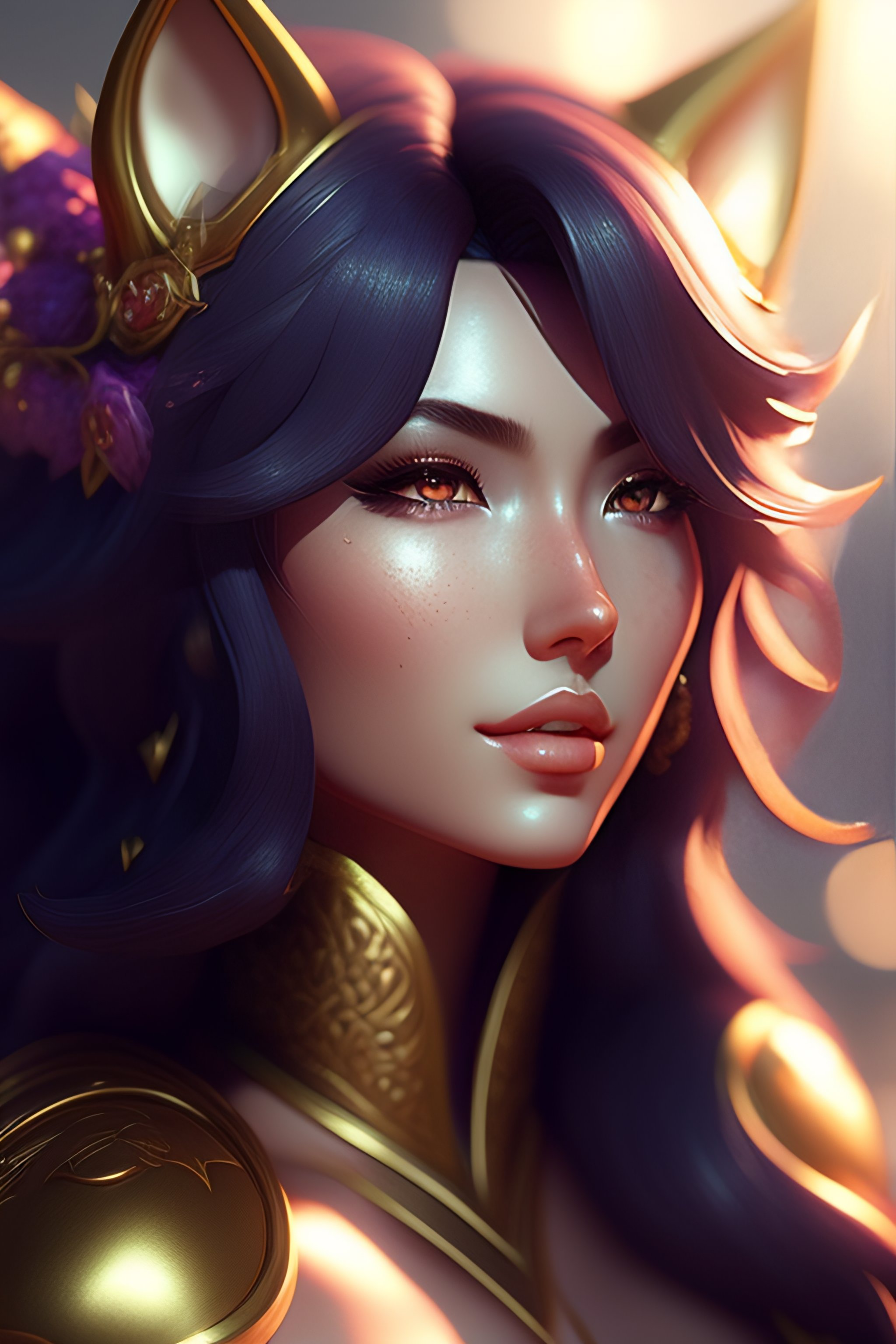 Lexica - Ahri, from league of legends, au naturel, hyper detailed ...