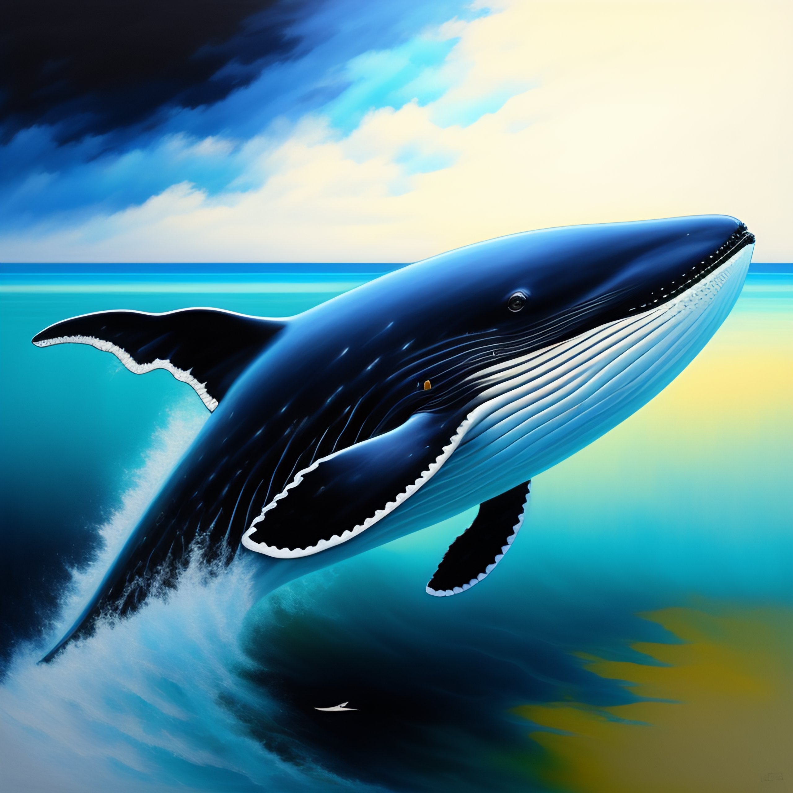 Lexica - Whale, painting, by greg ruthowski, yoshikata amano, yoji ...