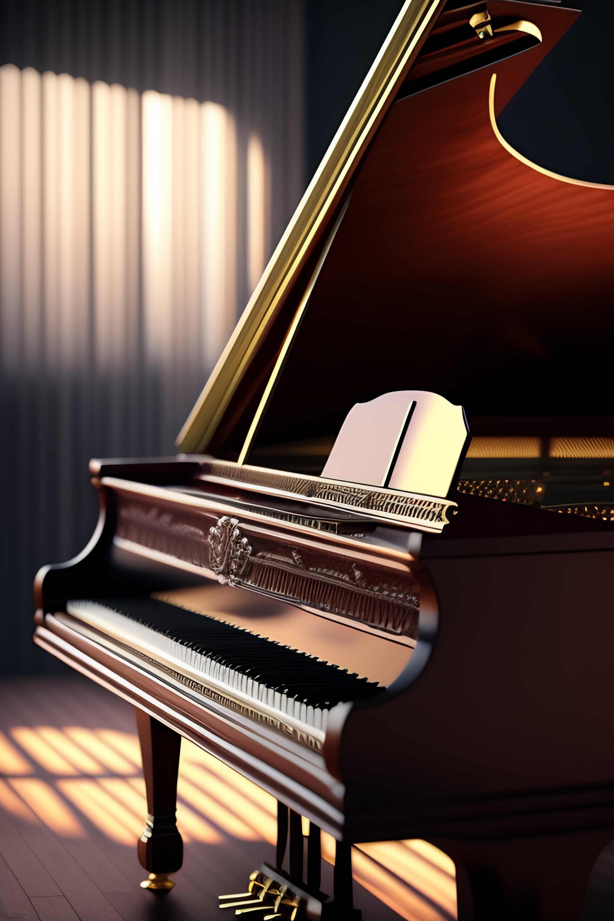 Lexica - Classical piano 17 century. Beethoven, 4k, sci-fi beauty