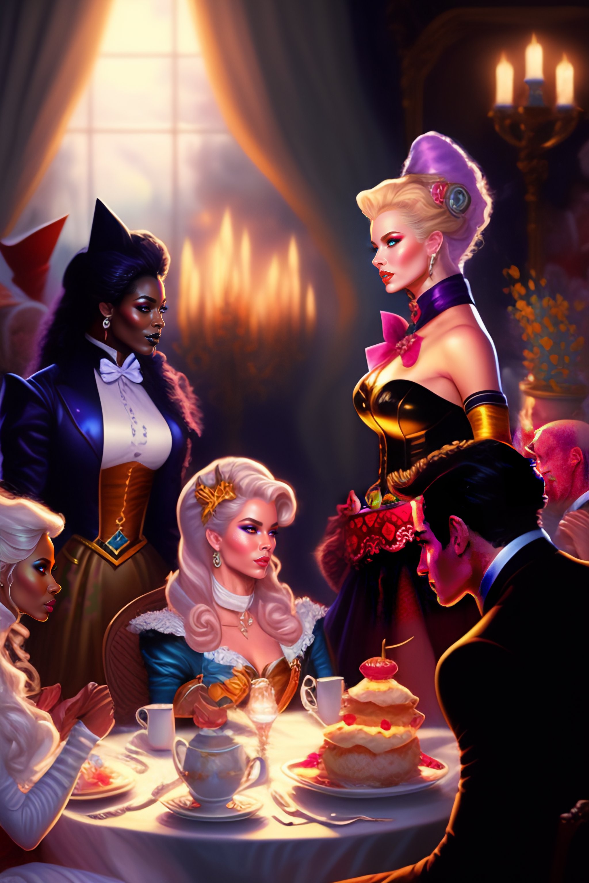 ArtStation - Alice in Wonderland Tea Party