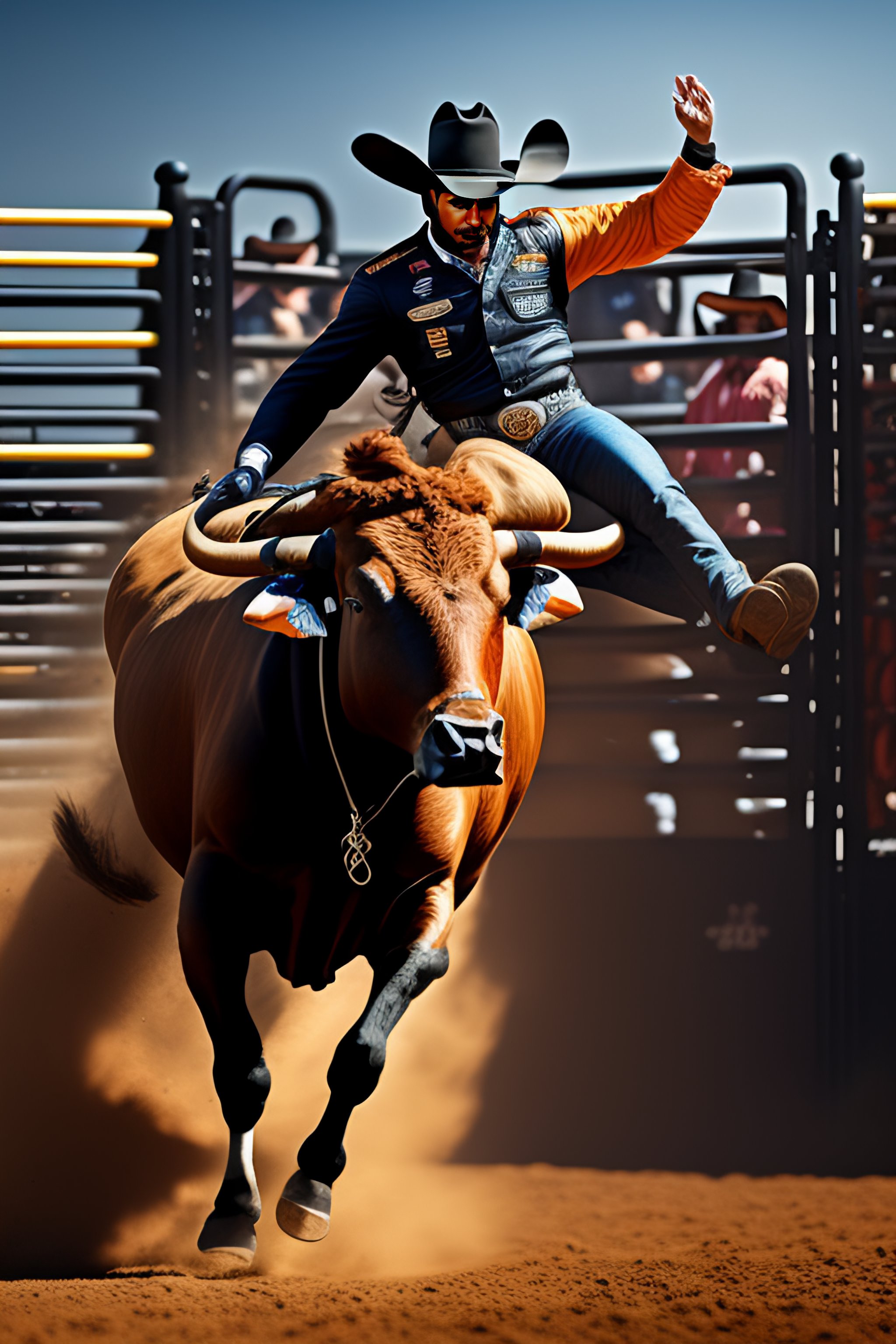 Lexica - 8k resoultion,hyper realstic , a bull riding on a bitcoin to ...