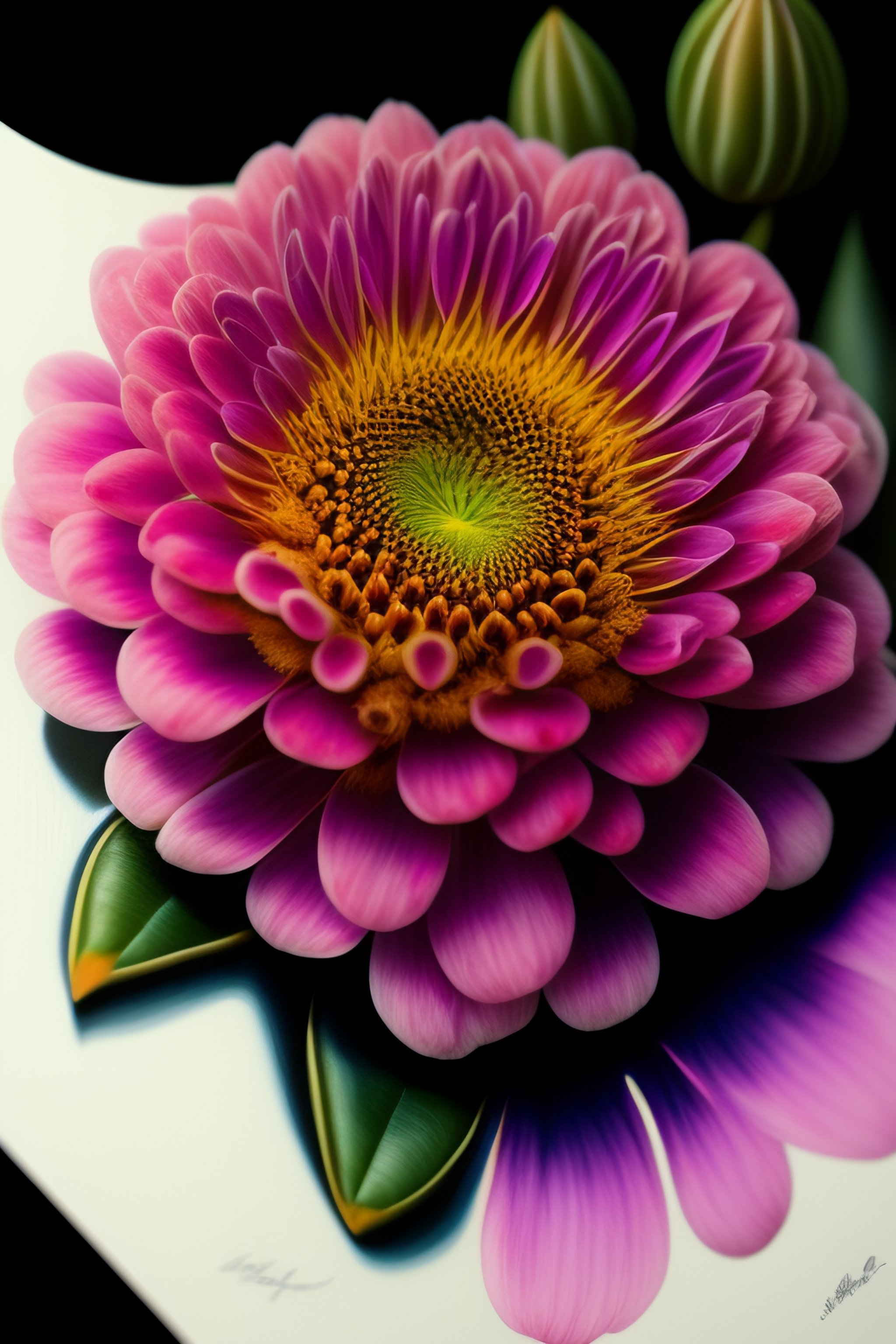 Lexica - Flower, ink, photo, realistic, fine detail, detail, vibrant