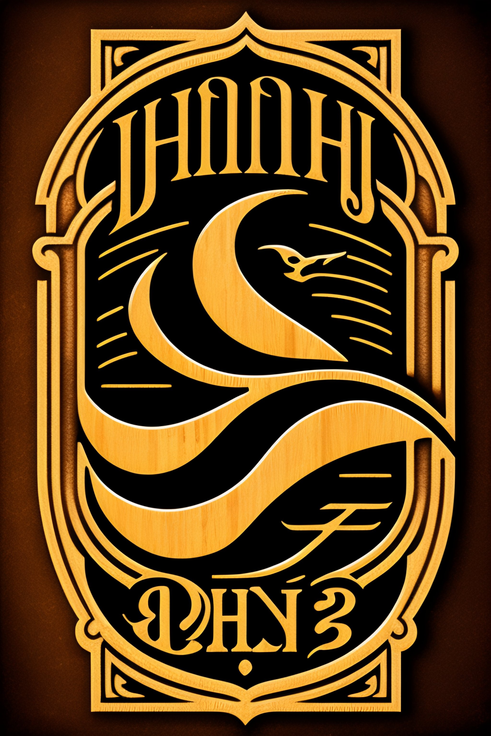 Lexica - Medieval woodcut logo media company, image size:2048x3072