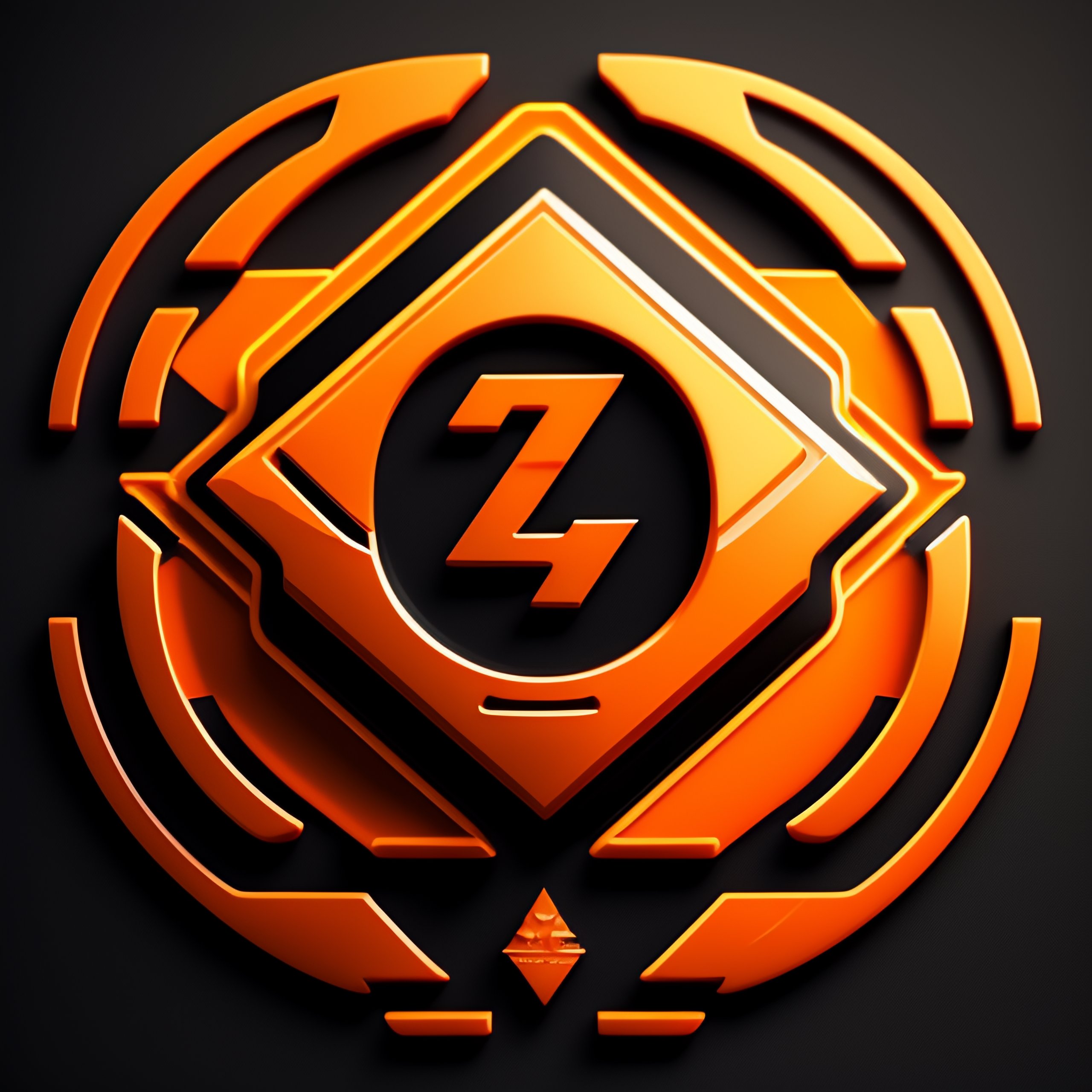 Lexica - CS-GO deluxe hollographic sticker symbol, orange color ...