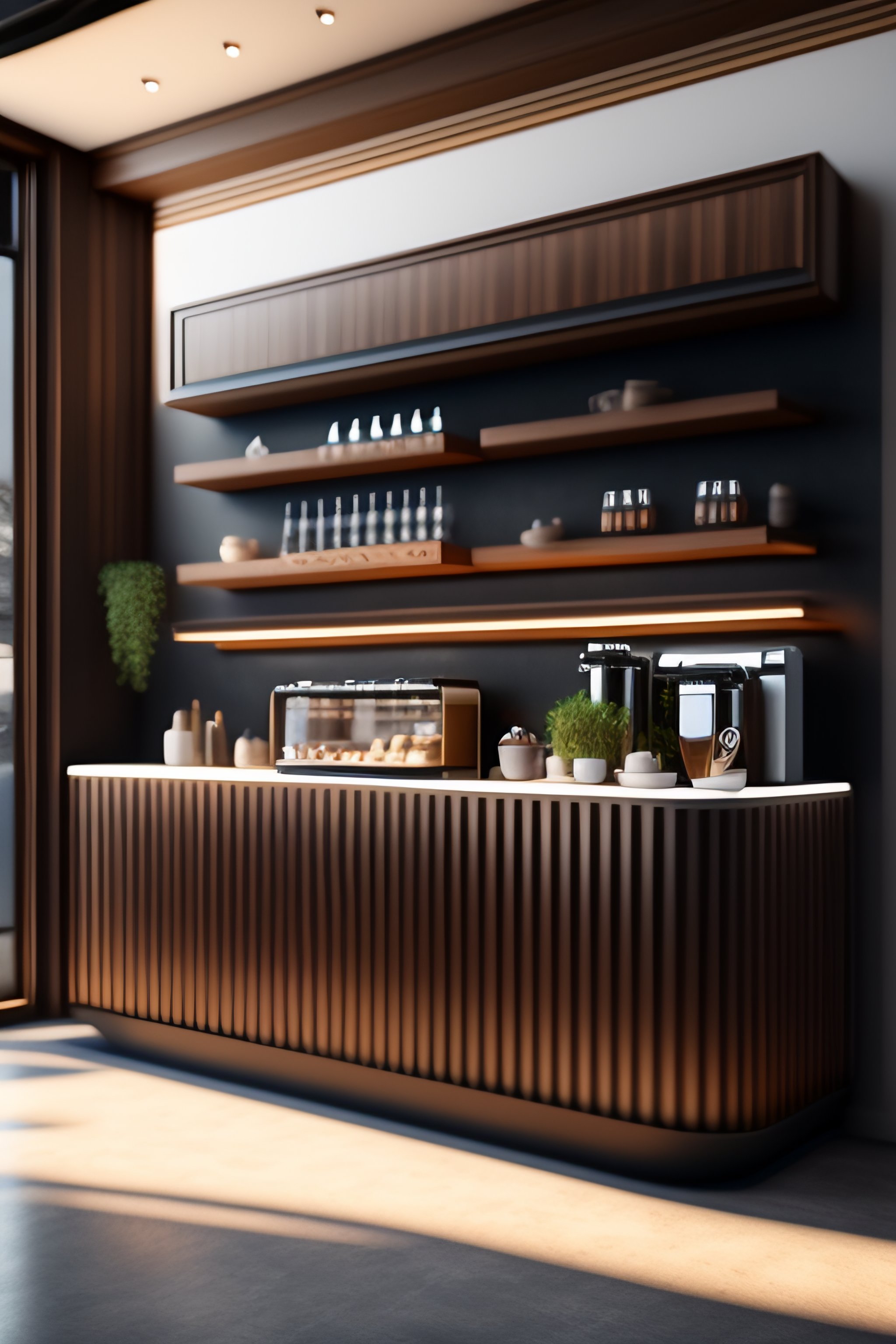 Lexica - Cafe interior,, ultra-realistic, show all details of a cafe ...
