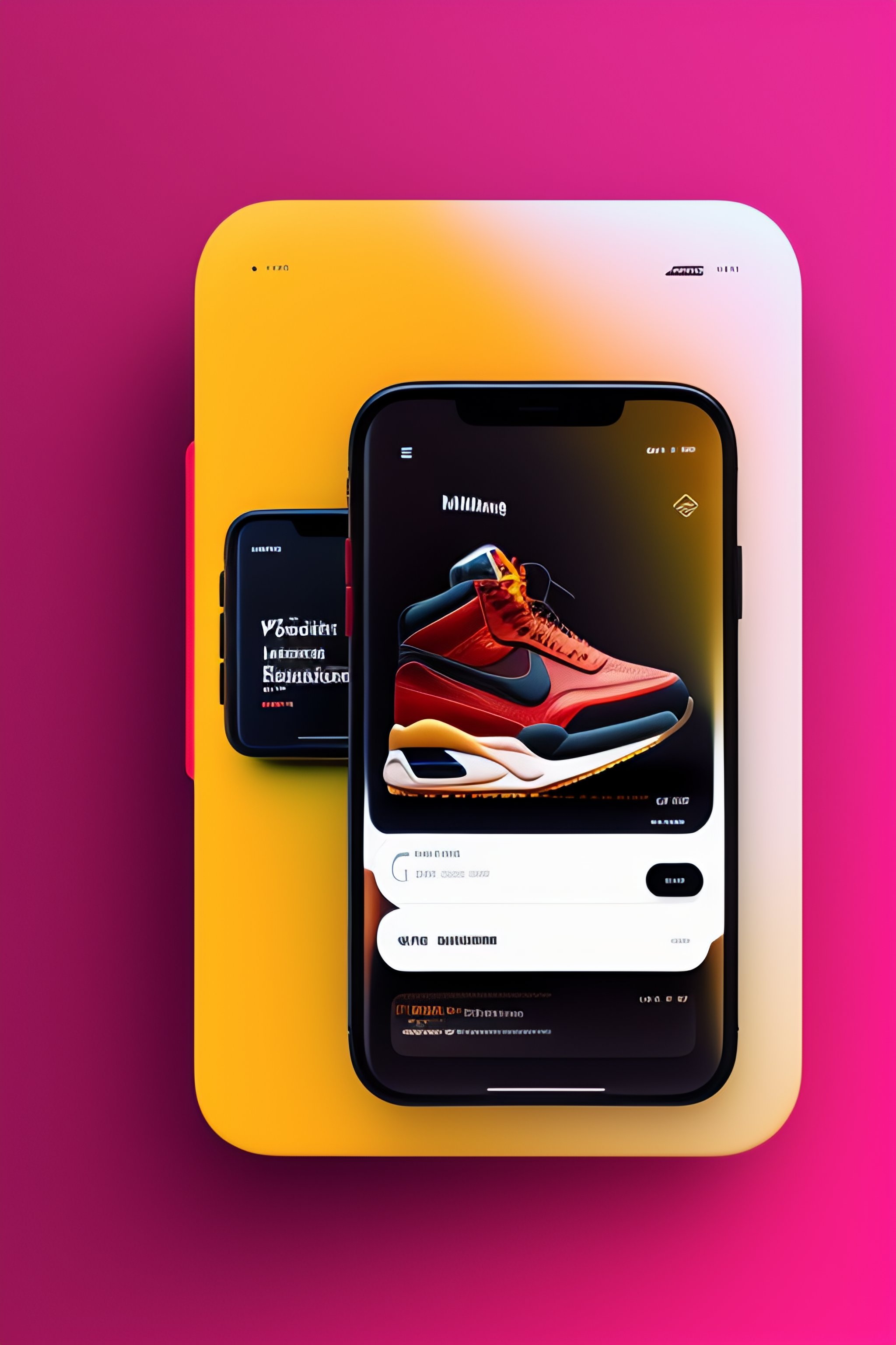 Lexica - UI UX interface design side by side Behance Dribbble, shopping ...