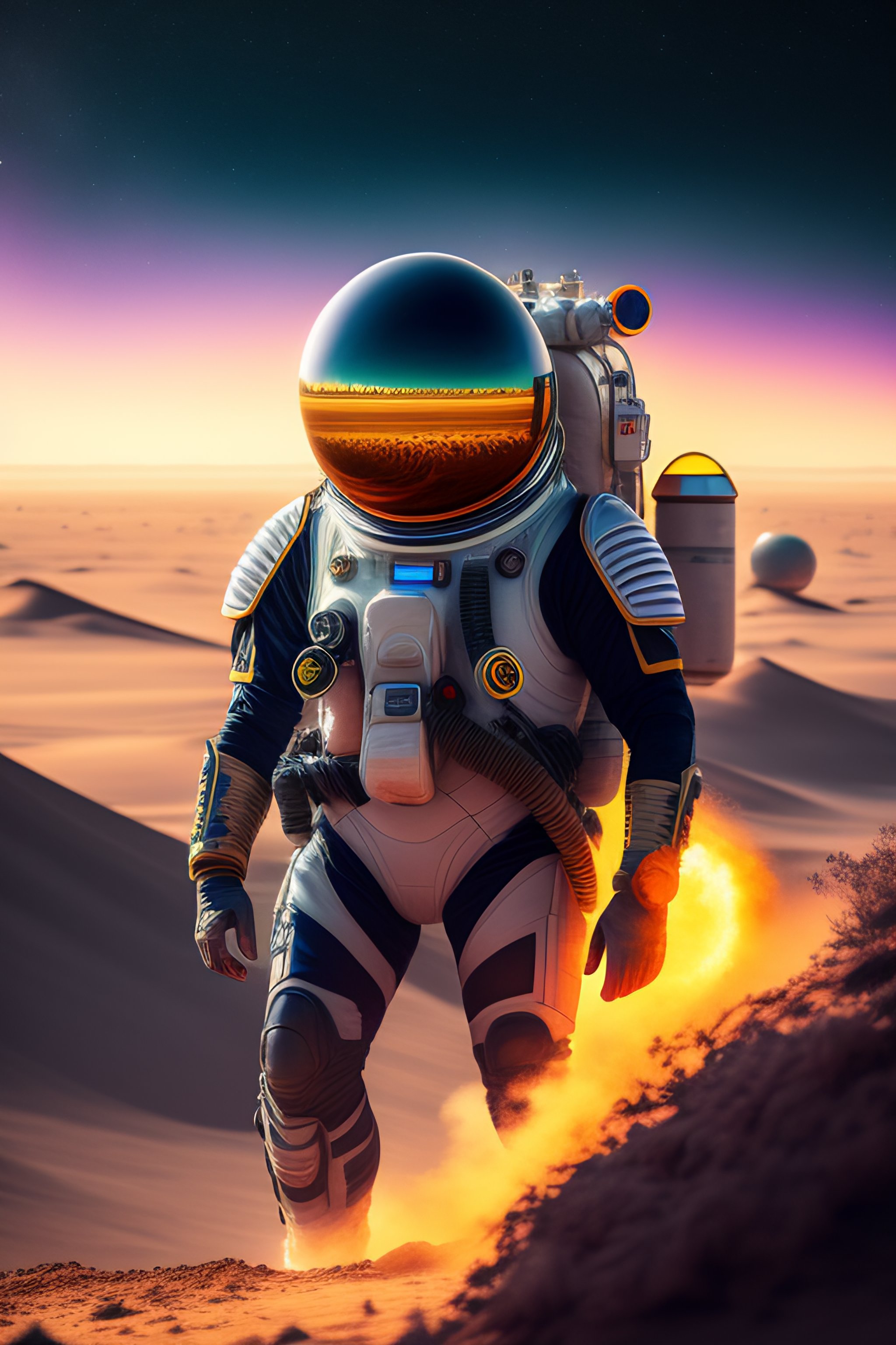 Lexica - Portrait of a Space Ranger on alien planet