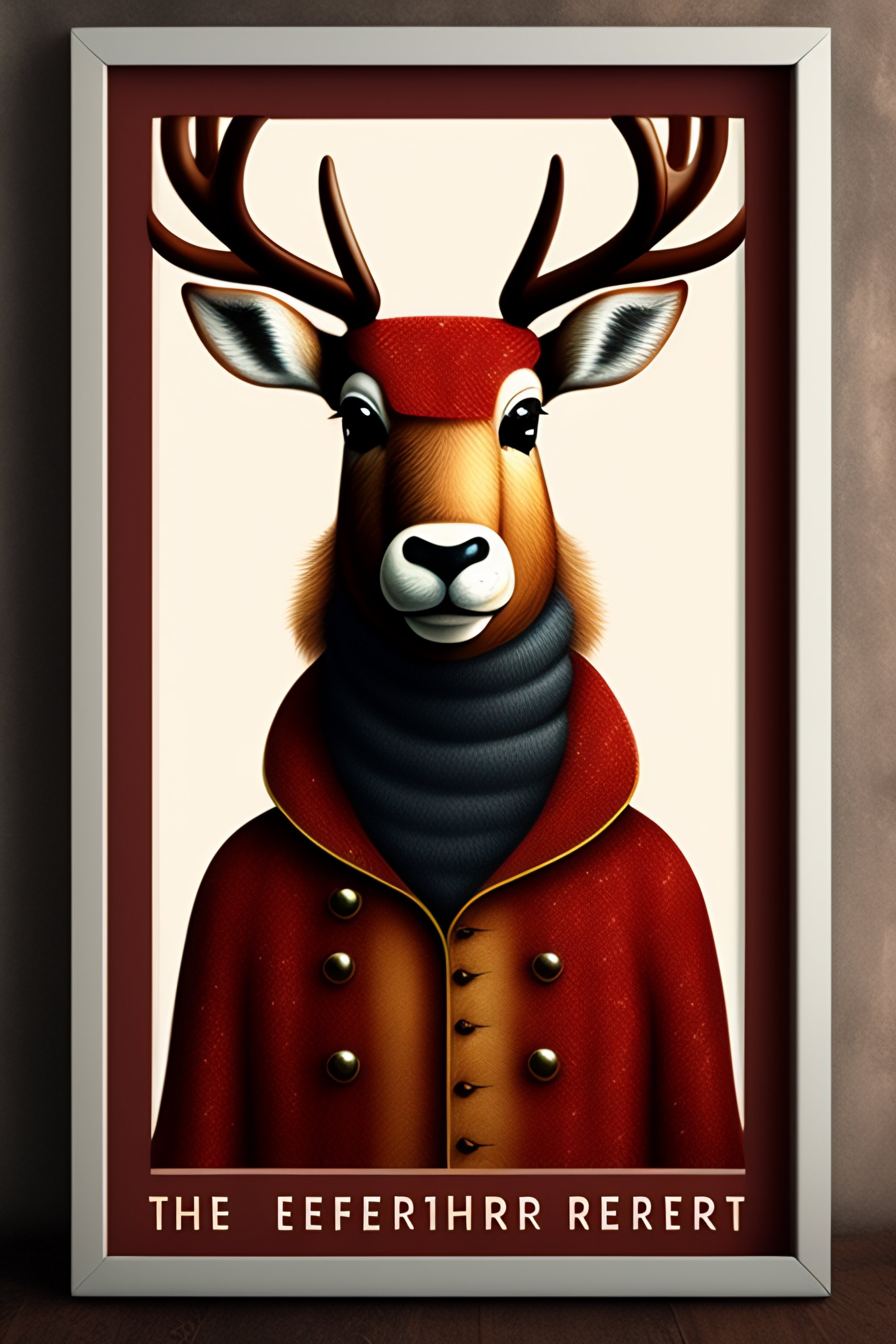 Lexica Reindeer In The Style Of Printable Heros
