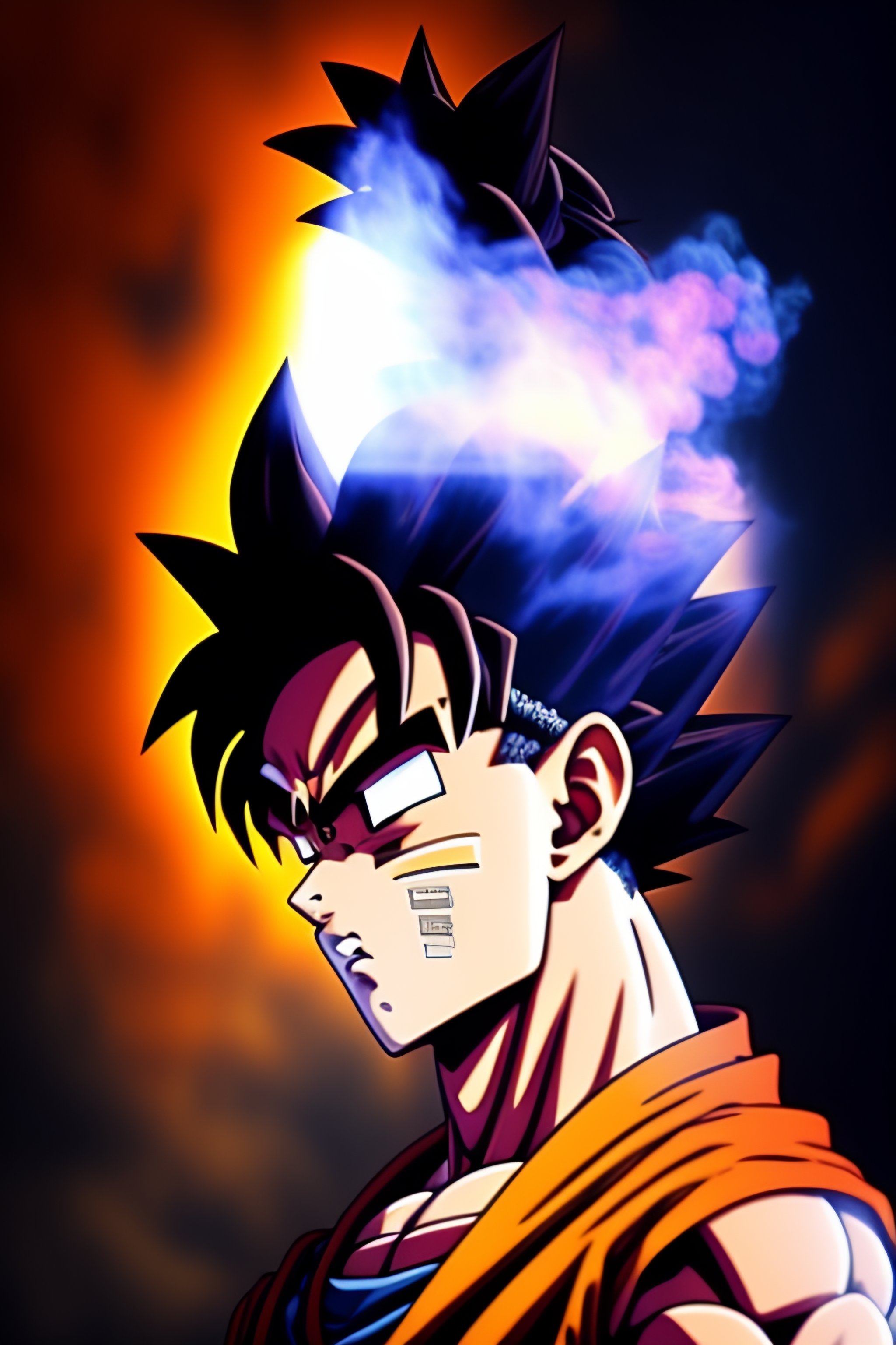 Lexica - Goku smoking a cigarette