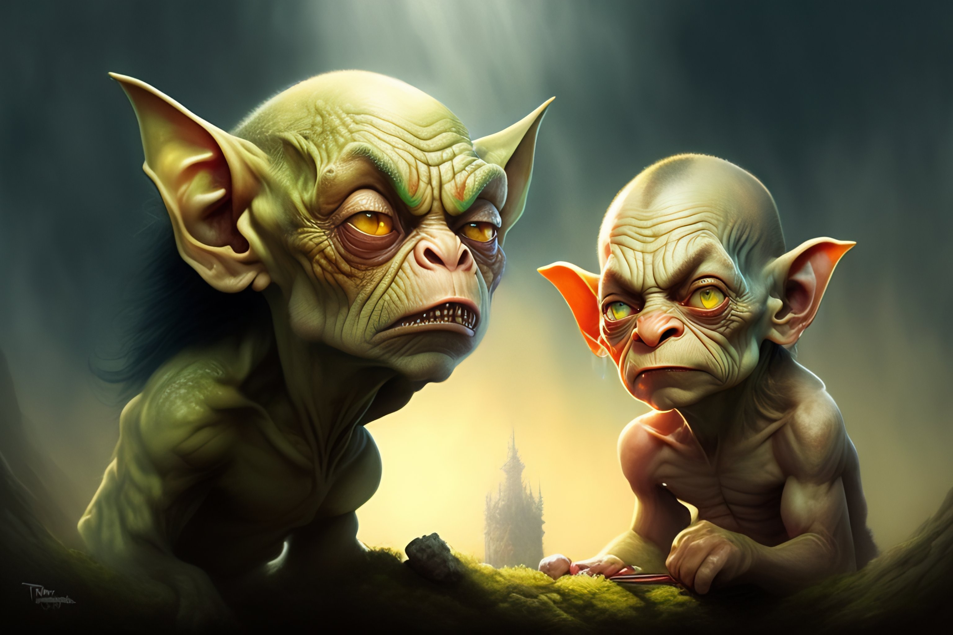 Lexica - Gollum benjamin Tiago Hoisel style like the film lord of the rings