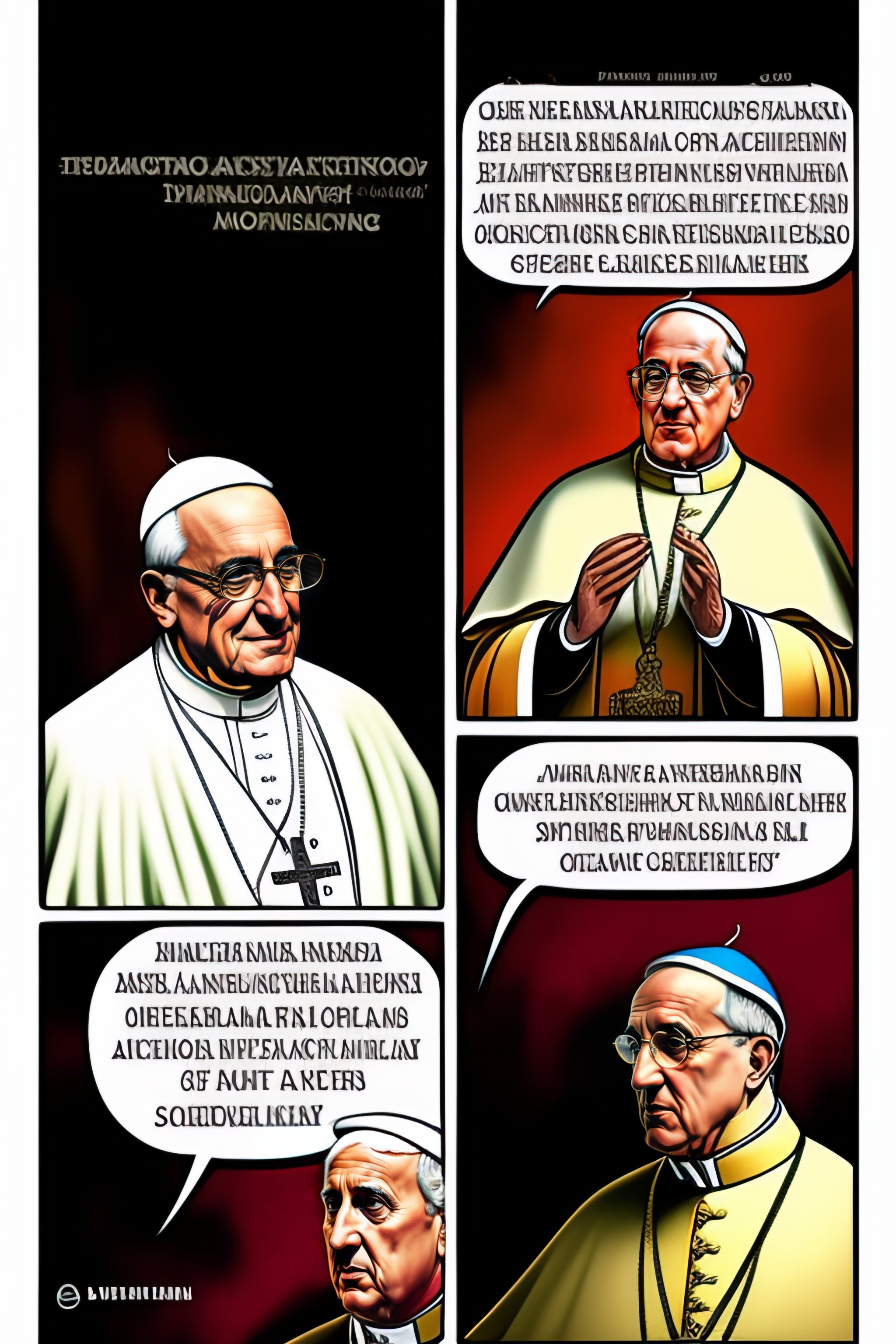 Lexica - Comic of the pope francis