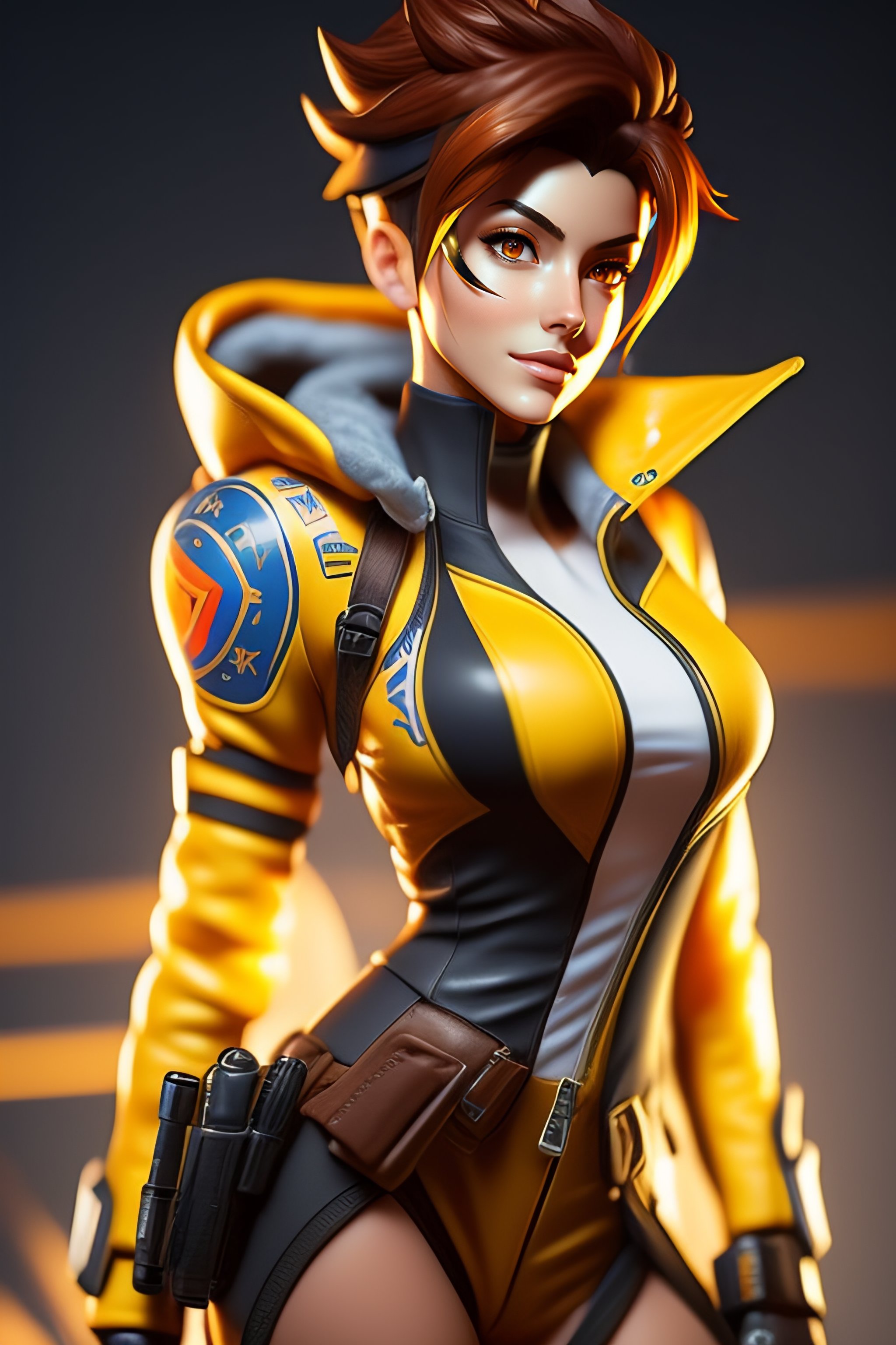 Lexica - Tracer from overwatch, highly detailed, otrn clothes