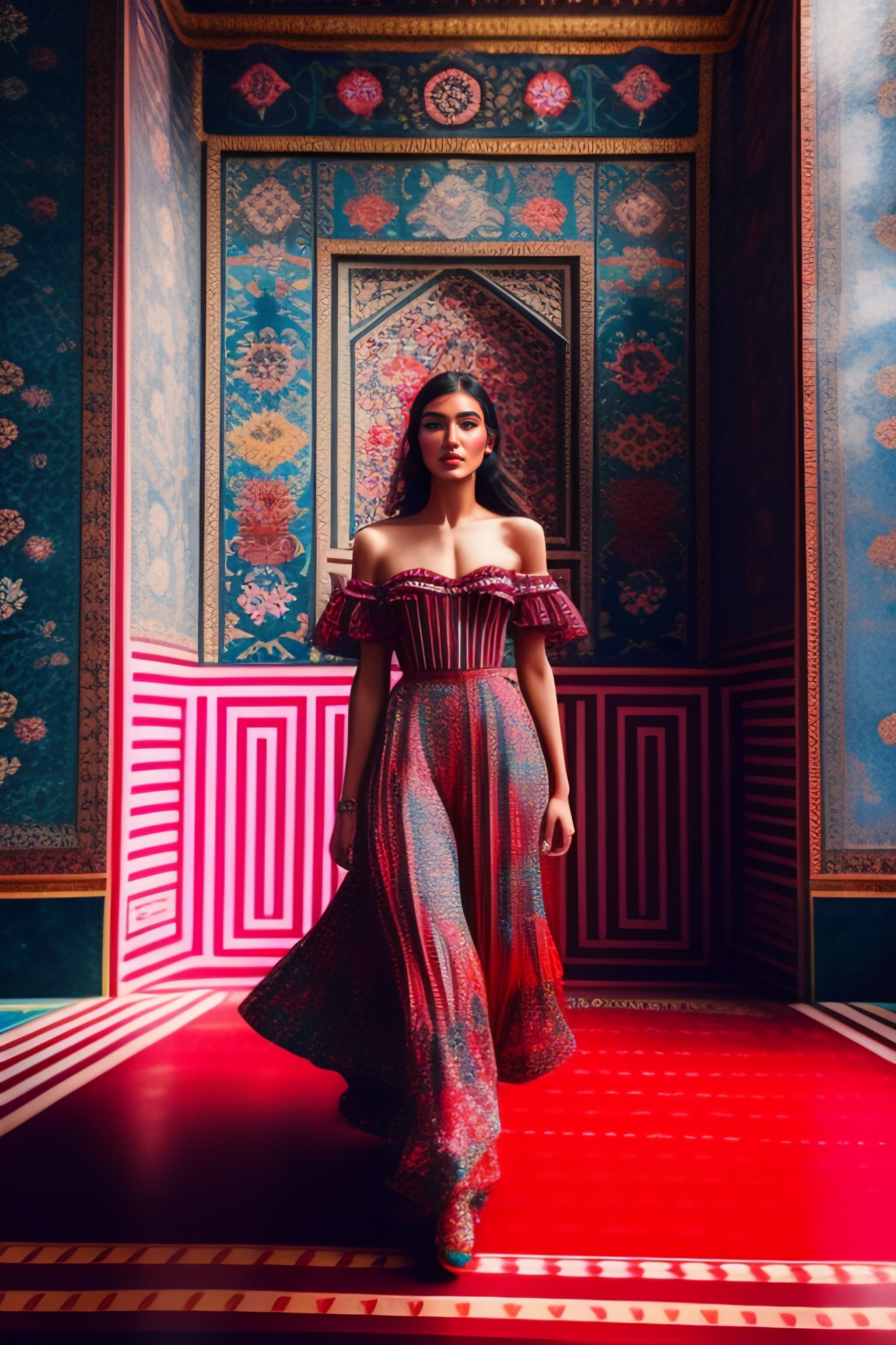 Lexica - Persian pop art , fashion style, urban art , Persian Carpet ...