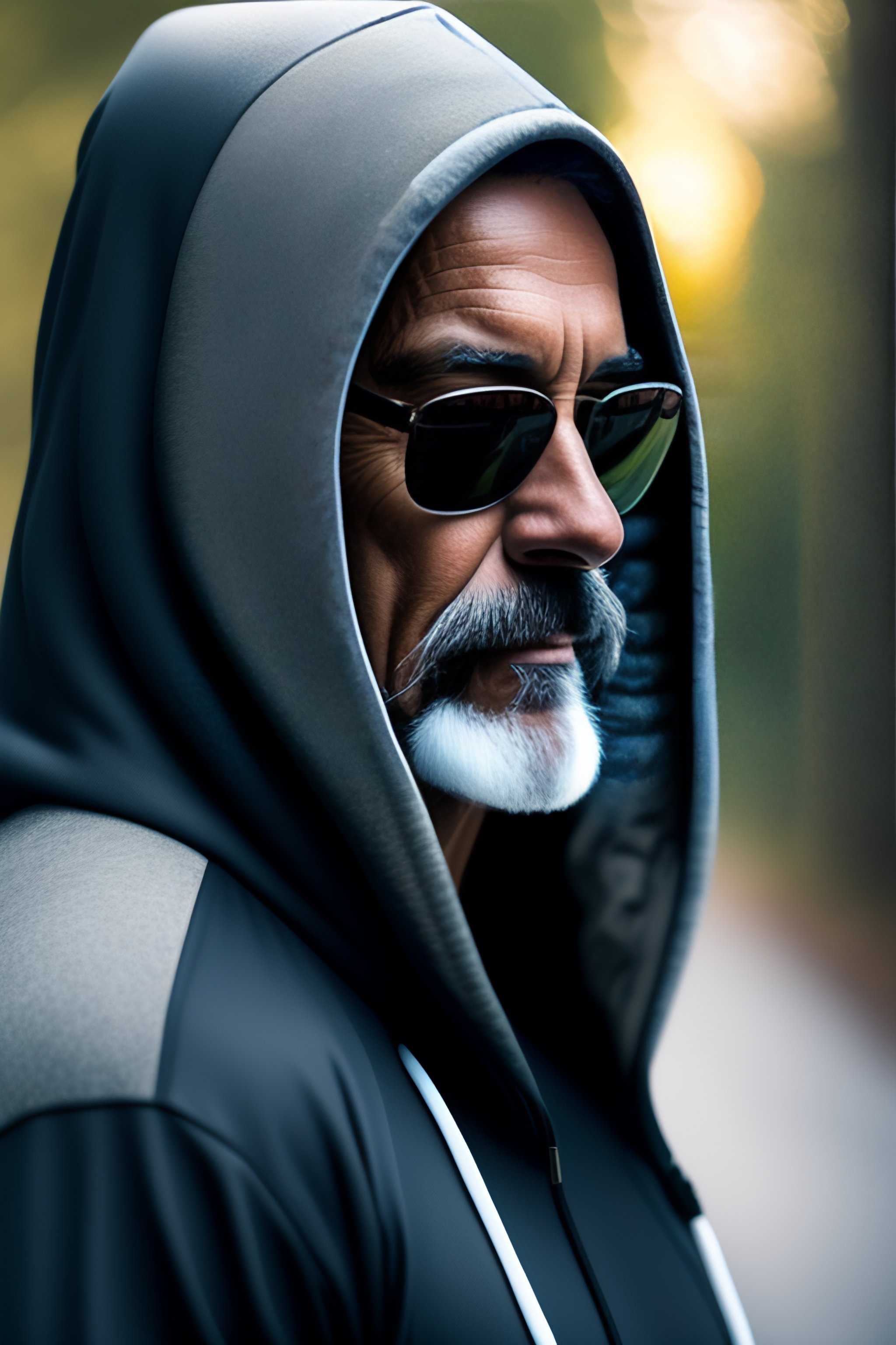 lexica-58-year-old-man-in-a-hoodie-six-feet-tall-dark-sunglasses