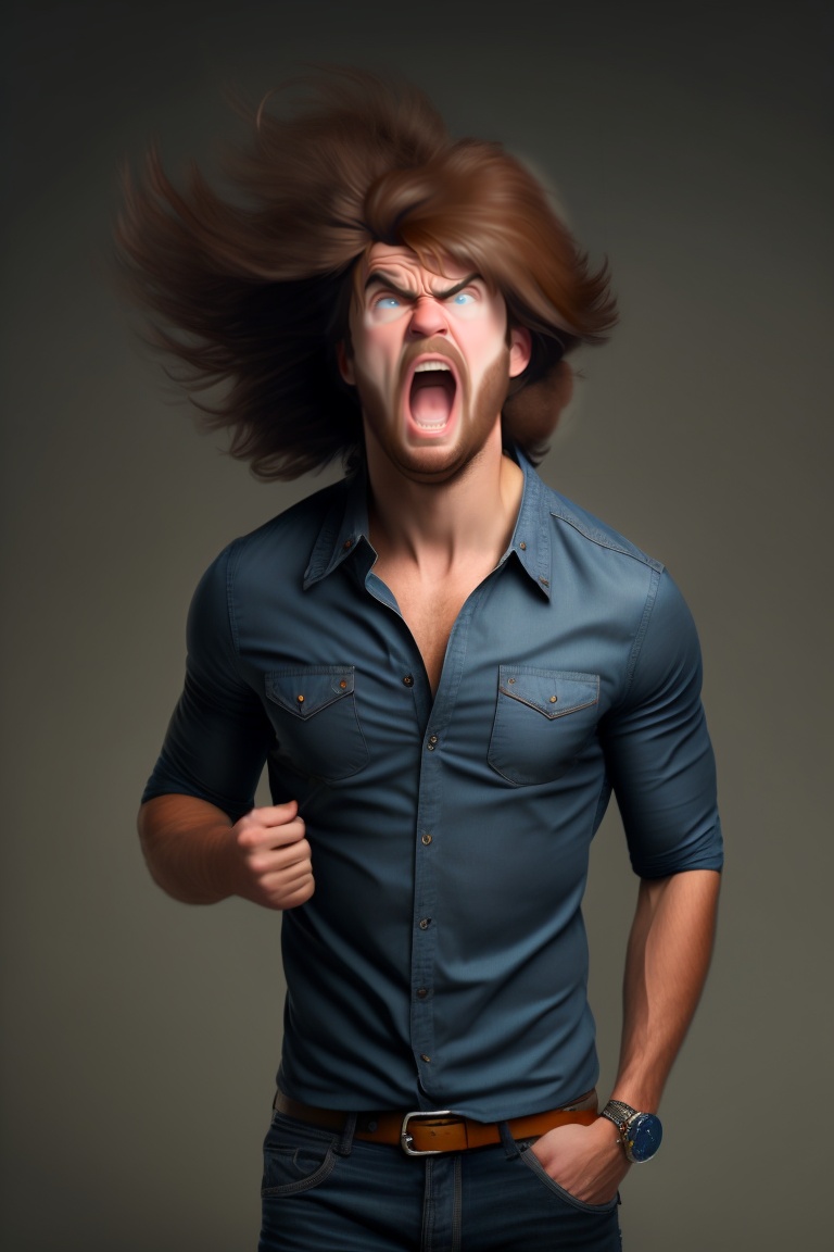 Lexica - A disheveled, angry, nervous person who is having trouble