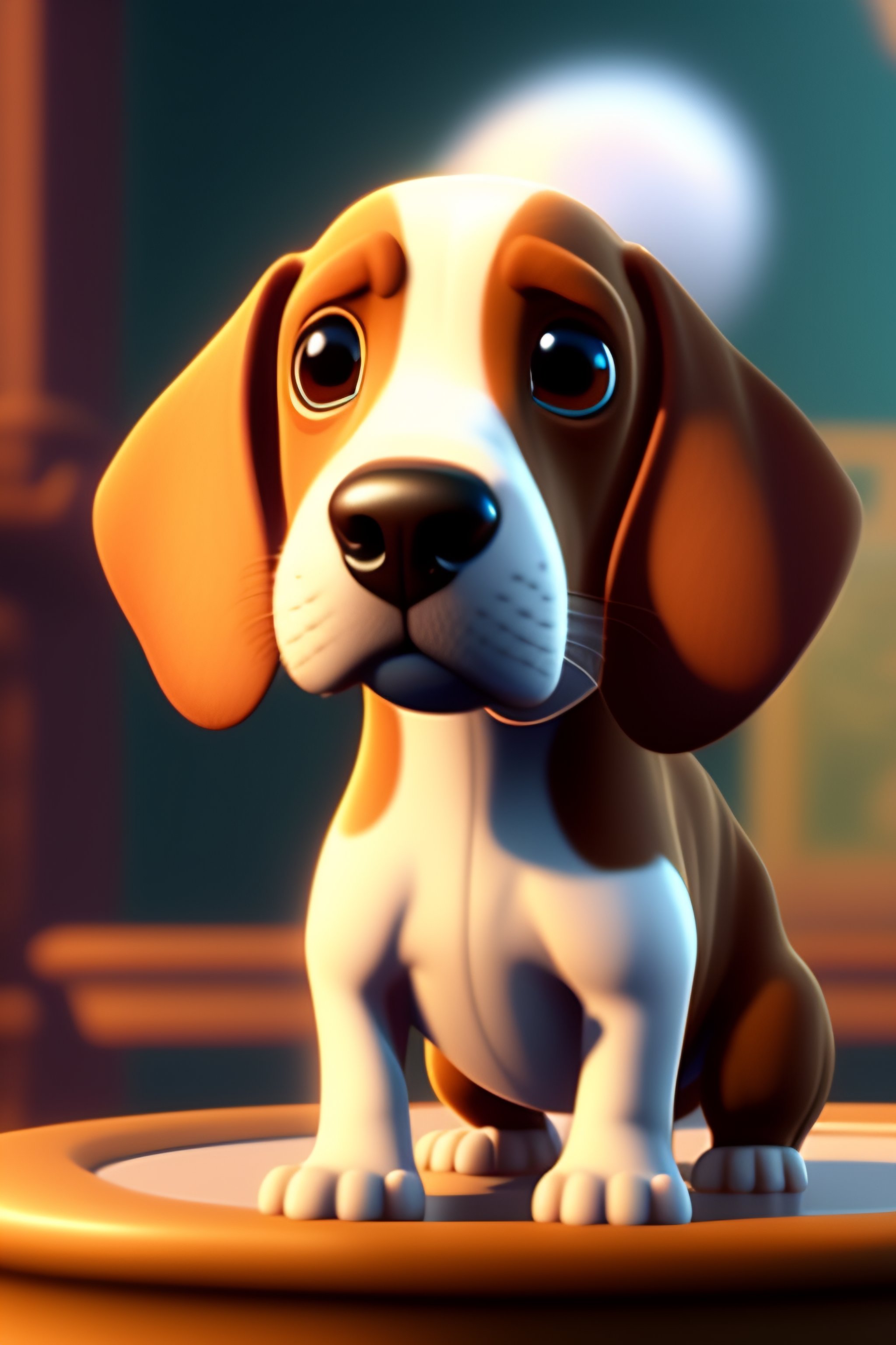 Lexica - Beagle, White snout, White head, Large eyes, Getting Old, 3D ...