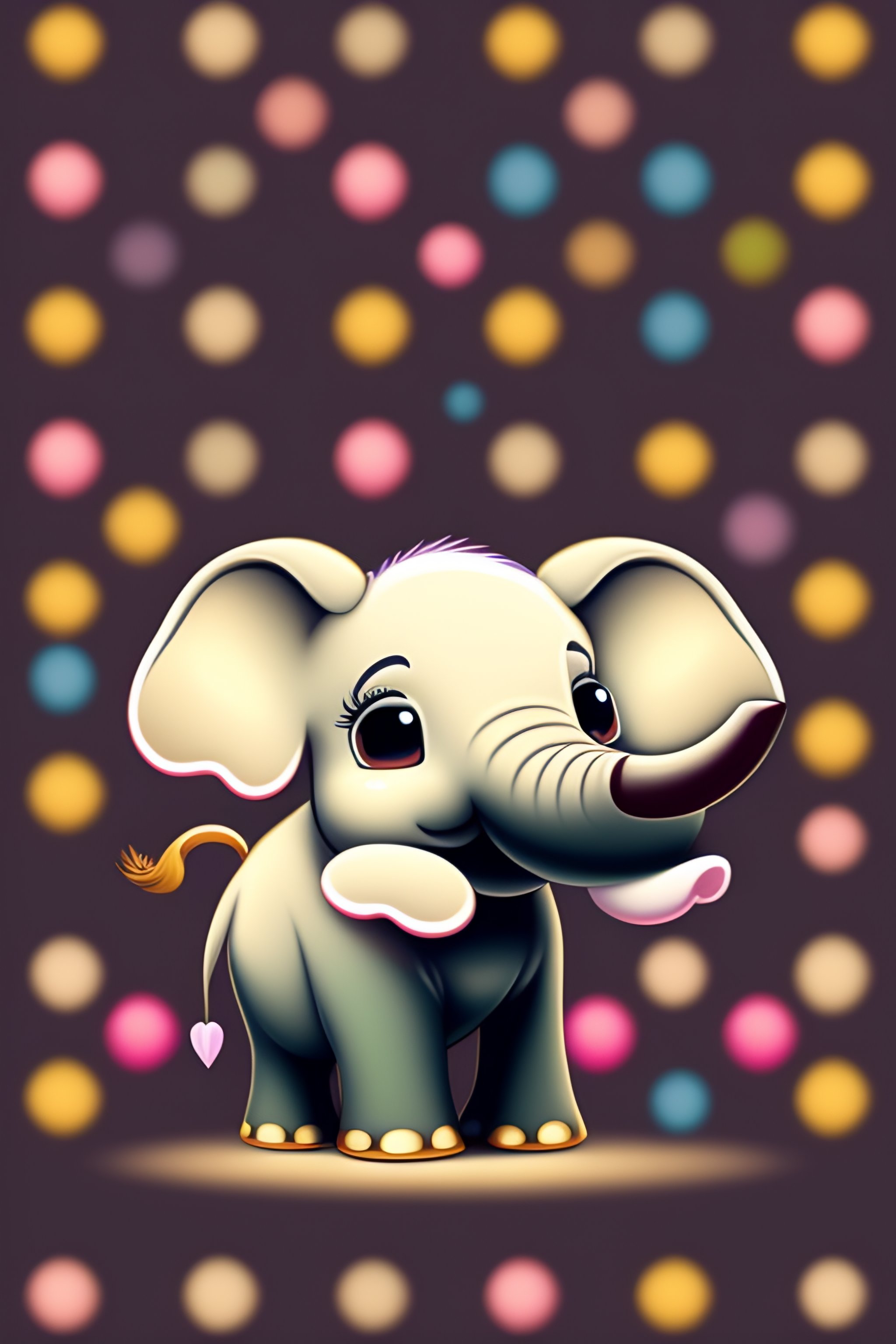 kawaii elephant wallpaper