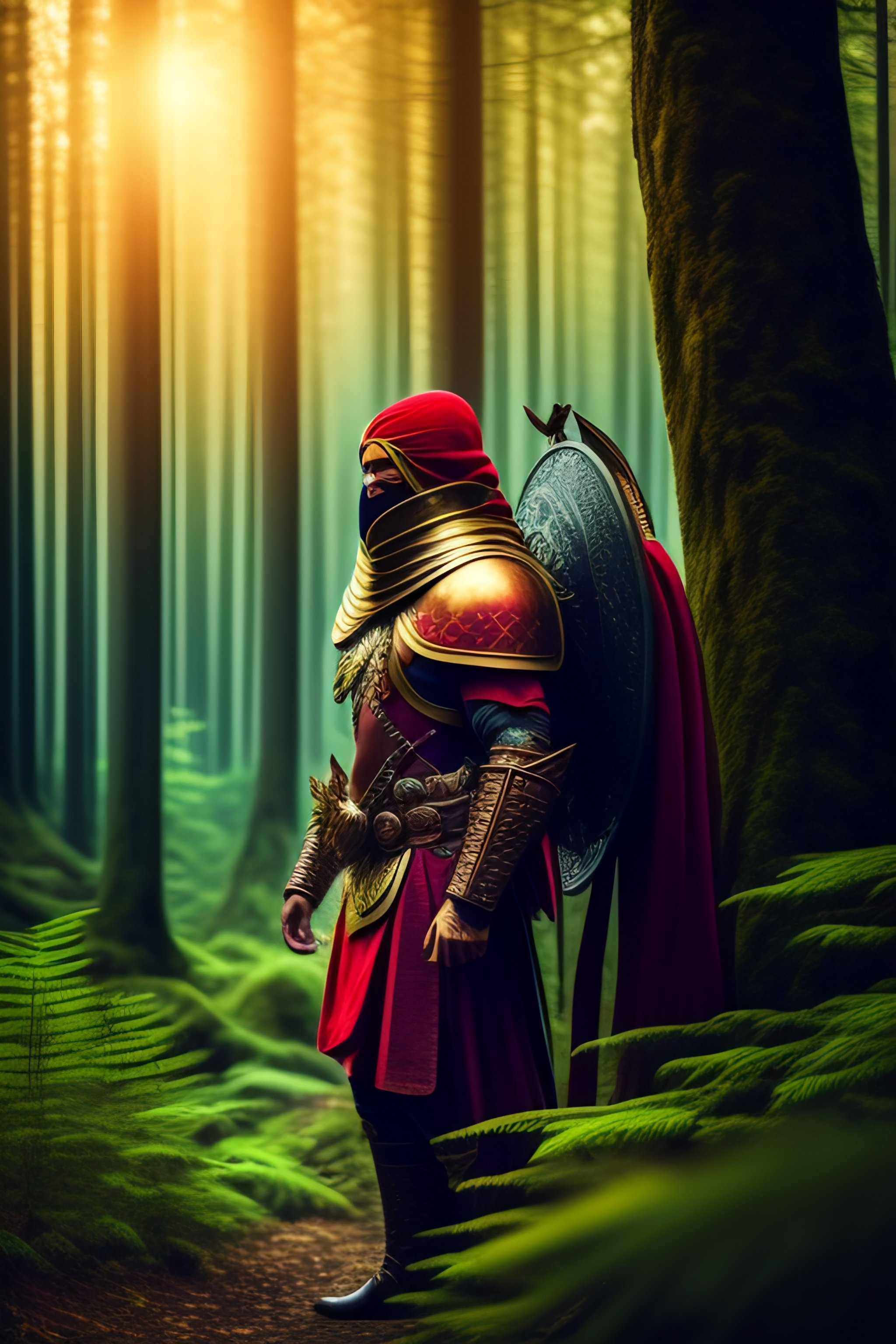 Lexica - Warrior in a forest