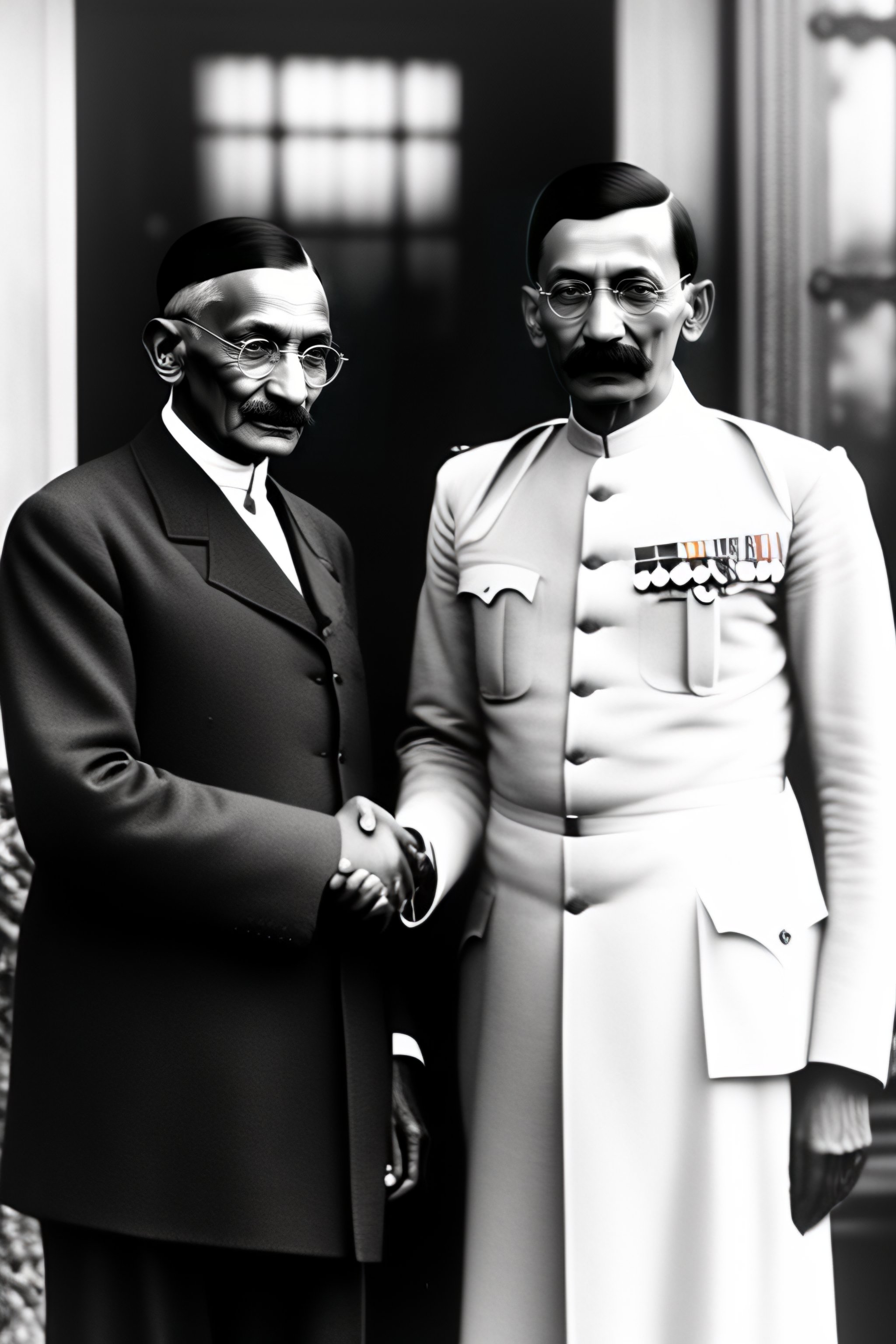 Lexica - Mahatma gandhi with adolf hitler
