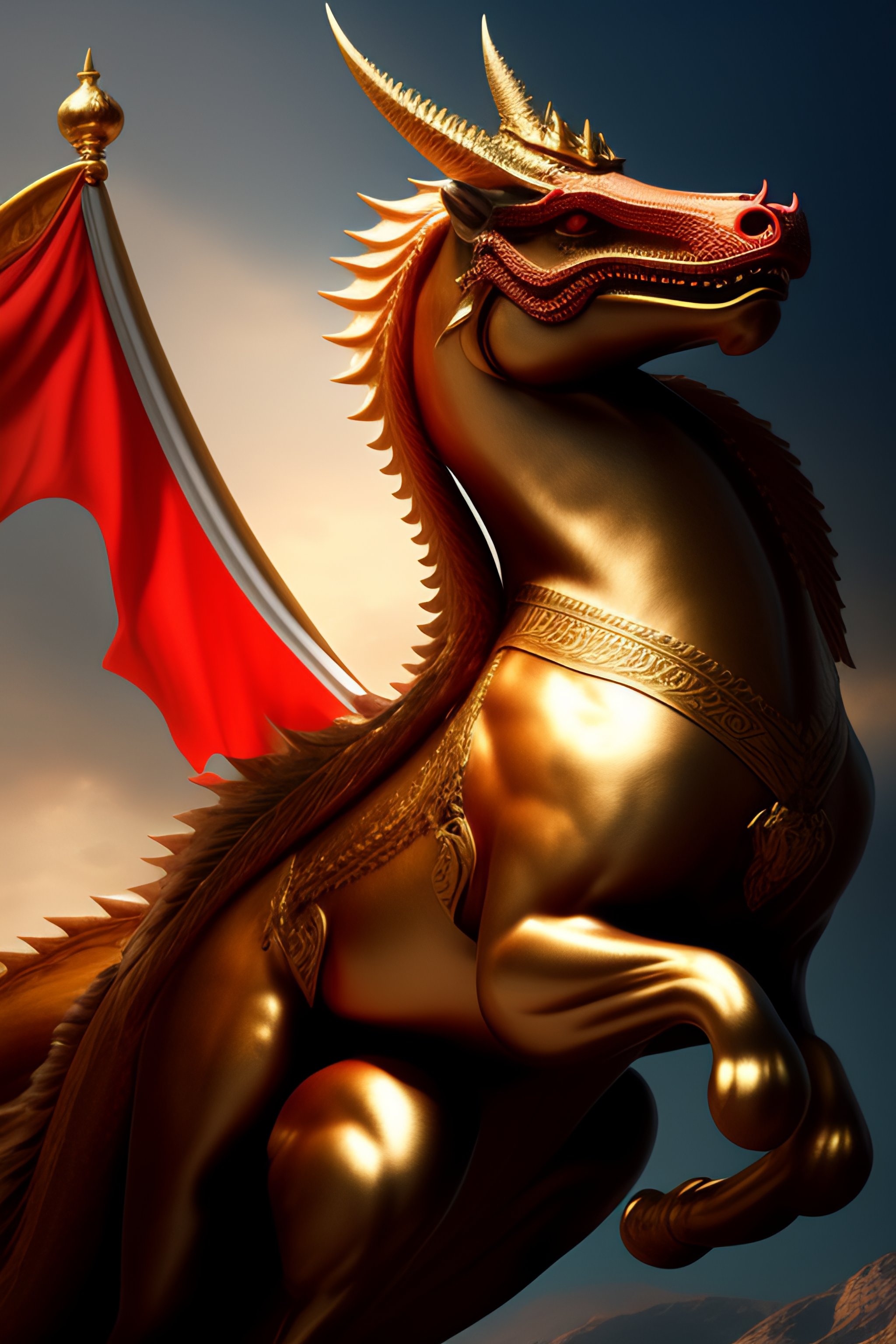 Lexica - KING BALTASAR ridding a dragon