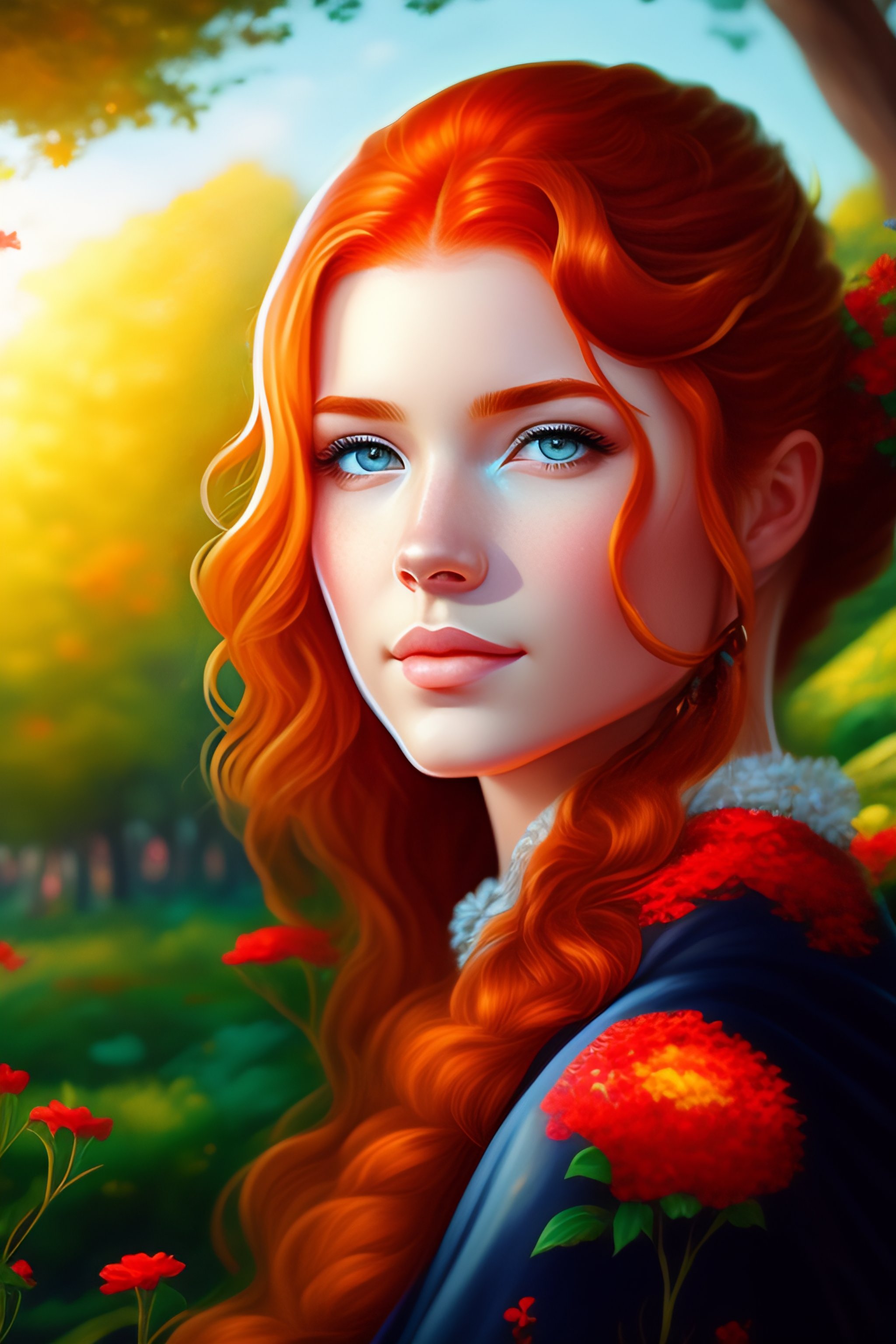 Lexica - An epic fantasy comic book style portrait painting of an ...