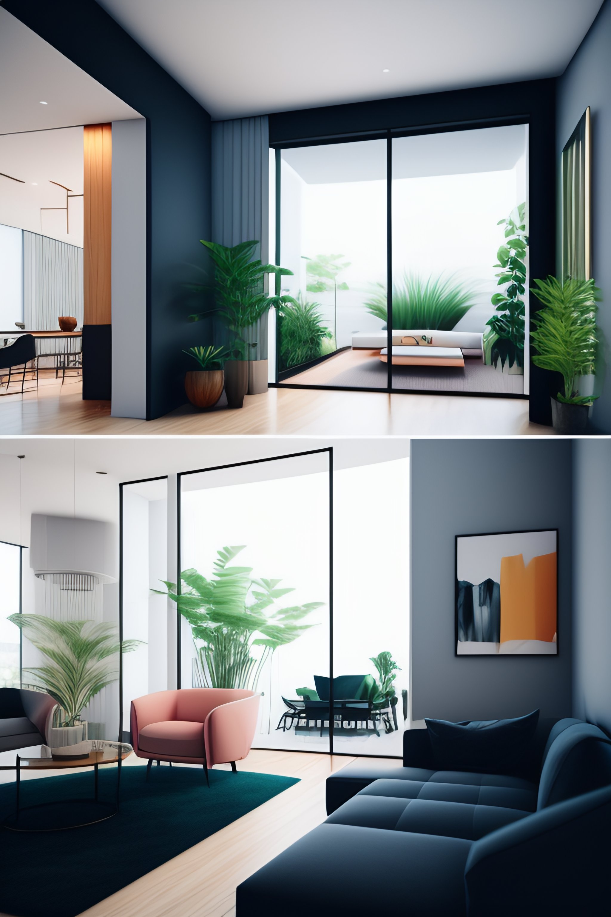 Lexica - Interior of luxury condominium with minimalist furniture and ...