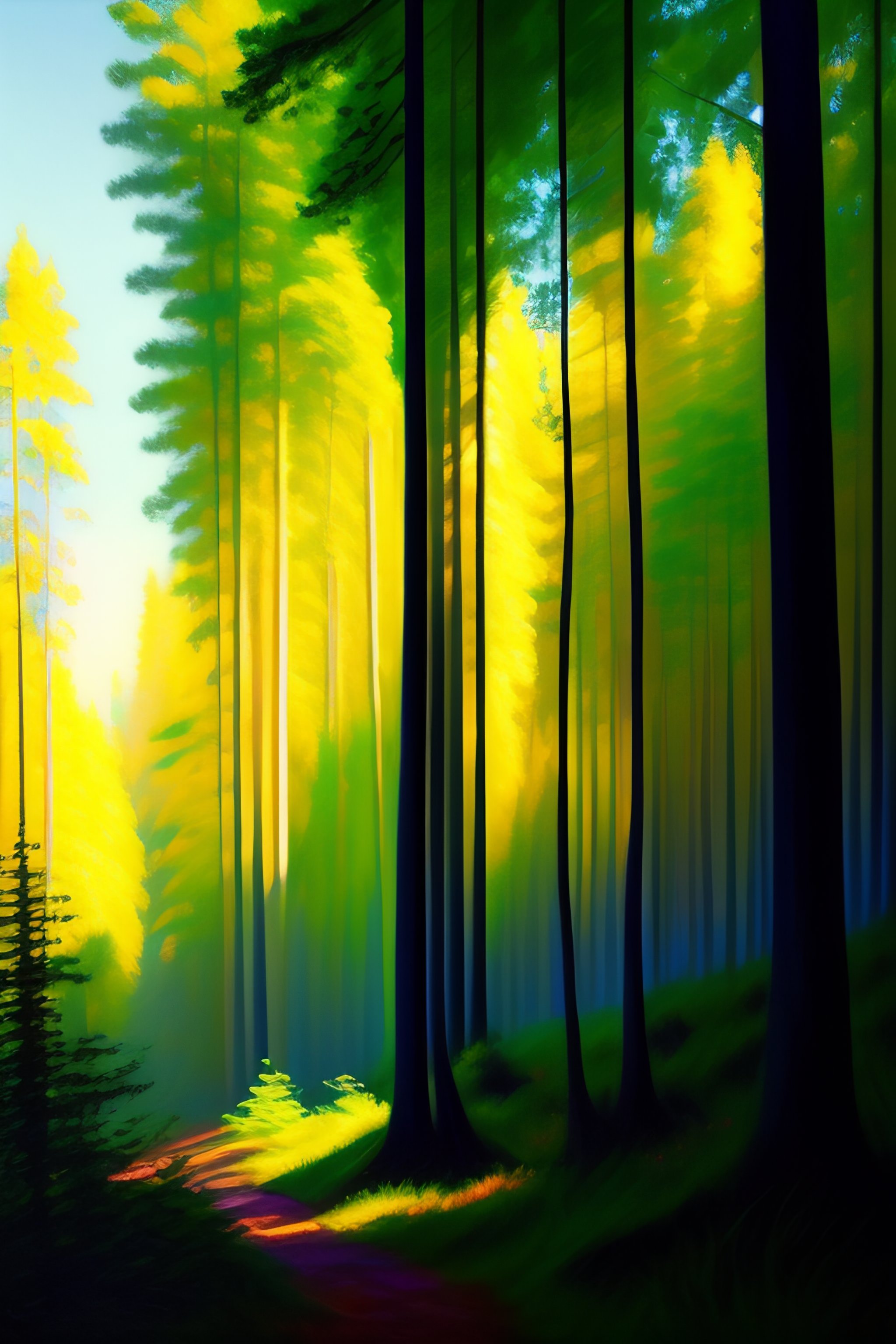 Lexica - A forest in the style of Claude Monet