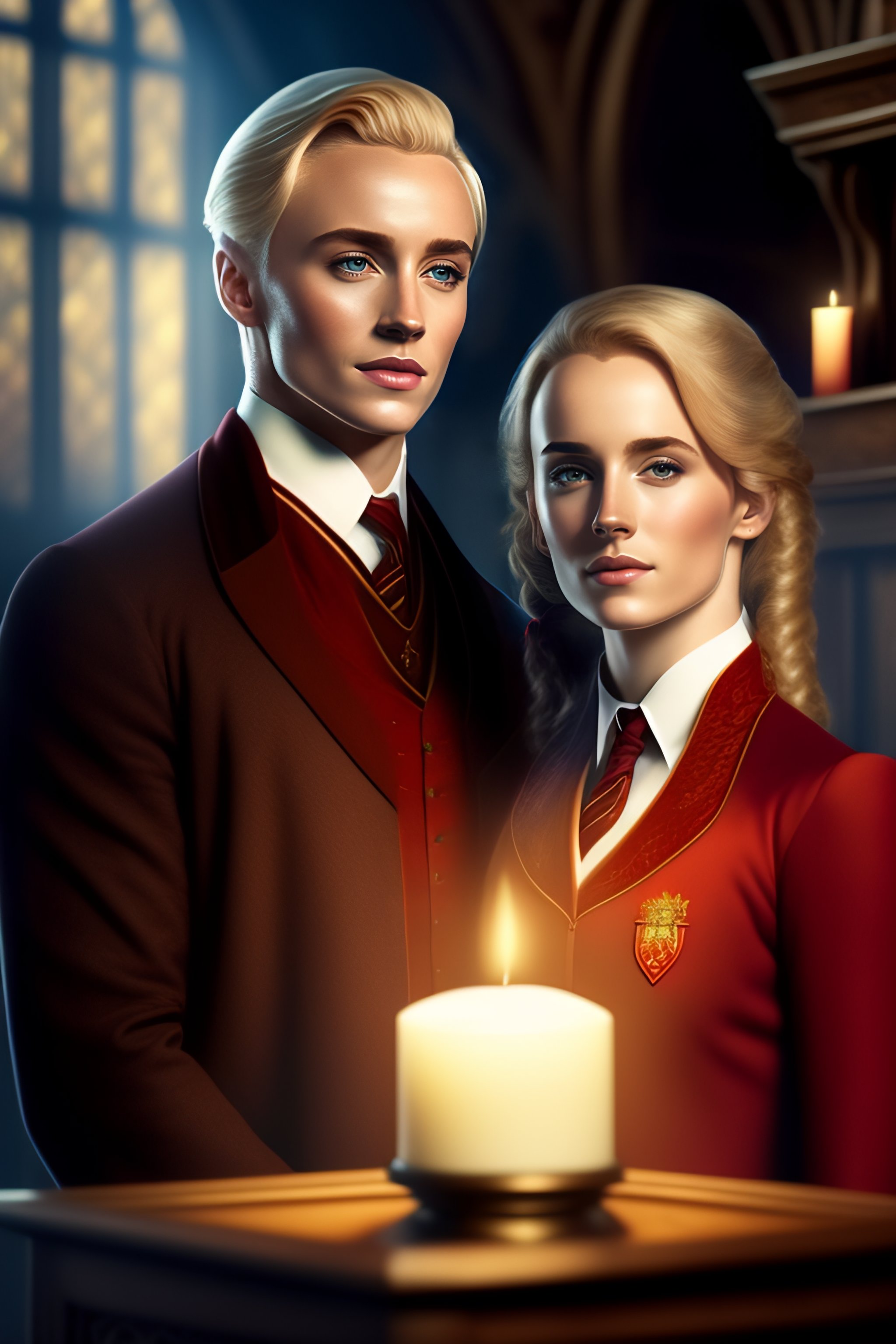 Lexica - Attractive Hermione Granger and Draco Malfoy, in Hogwarts ...