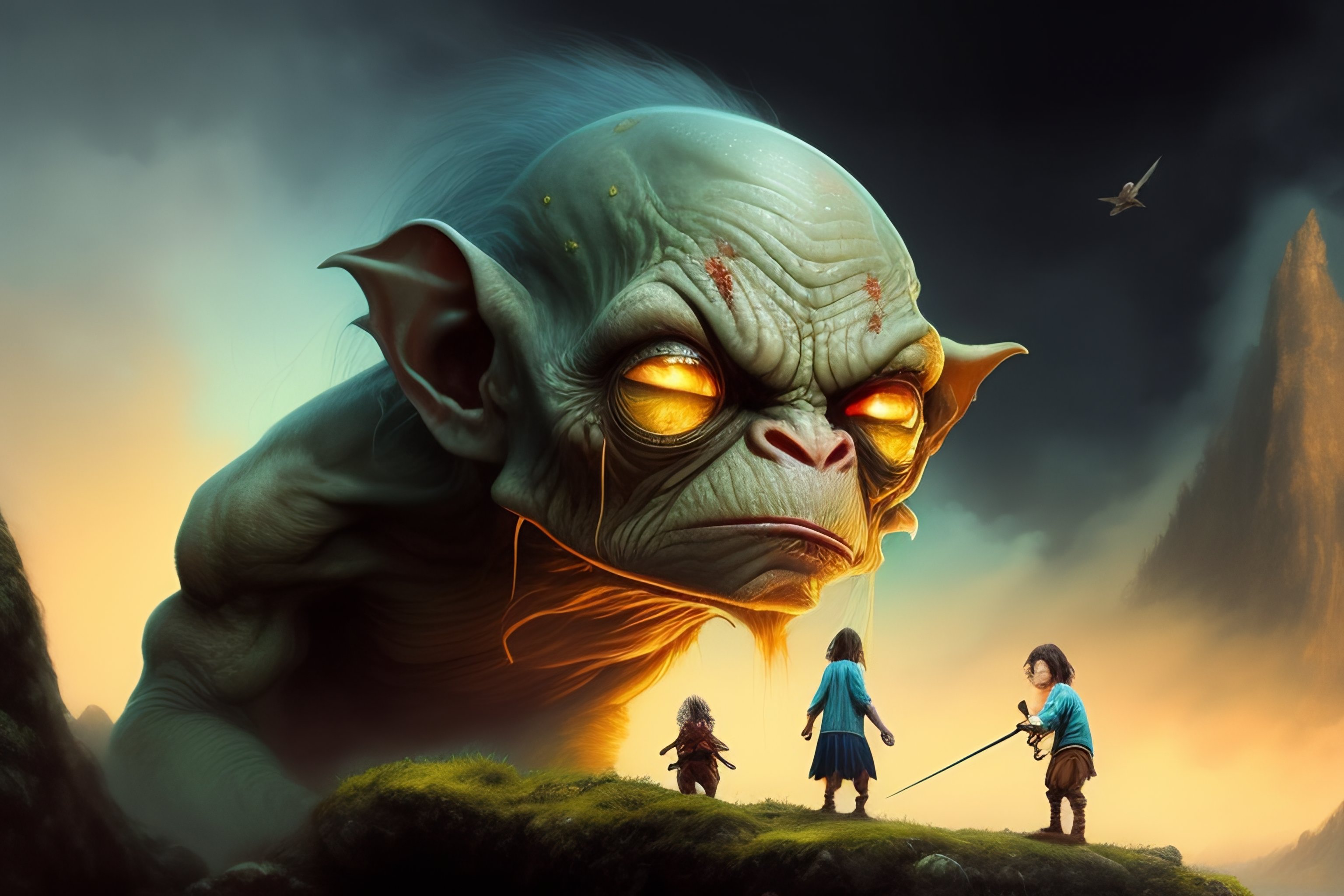 Lexica - Gollum benjamin Tiago Hoisel style like the film lord of the rings
