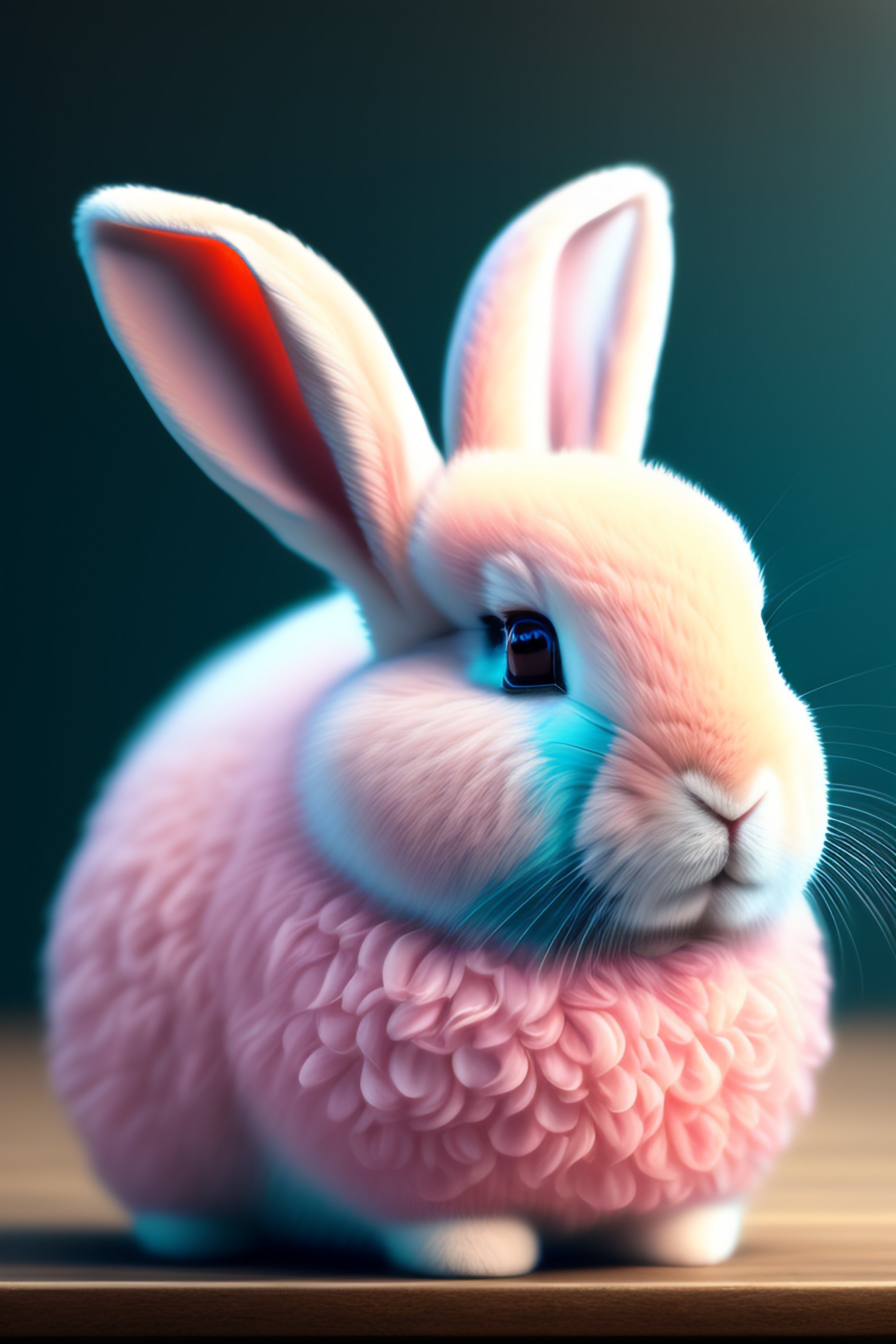 Lexica - Fluffy Rabbit Inside Porcelain Cup, High Quality, Hyper ...