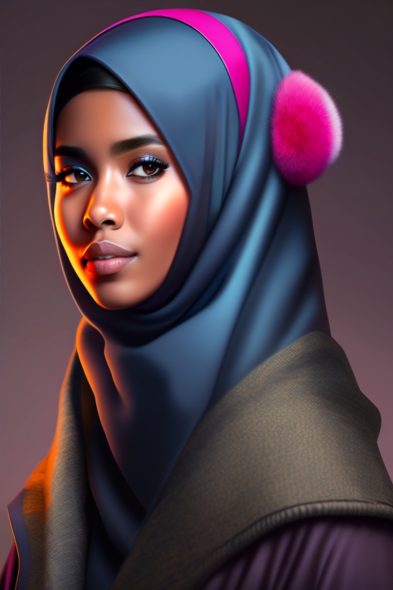 Lexica - Insecure hijab girl, hyper realistic
