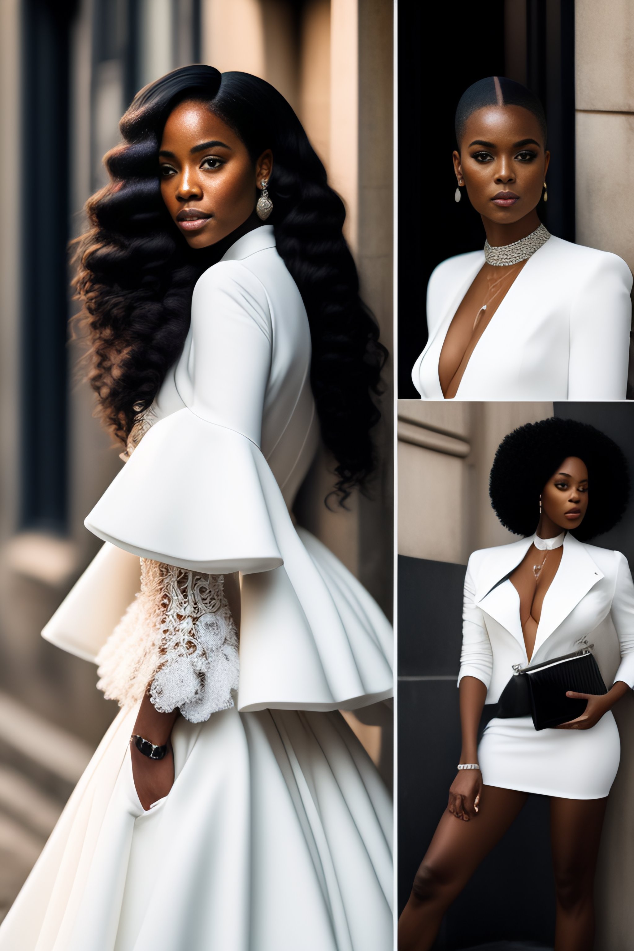 Black and best sale white couture dresses