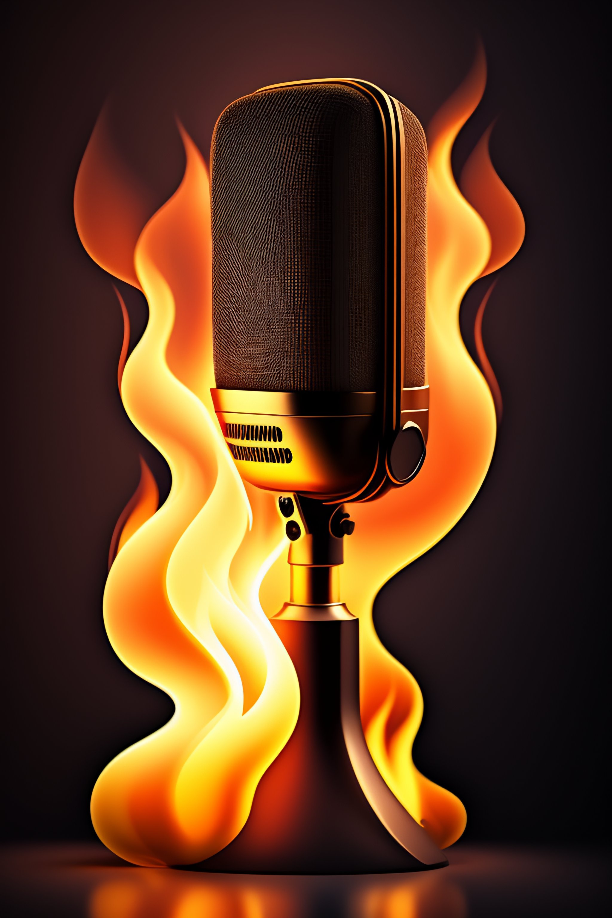 Lexica The microphone is on fire