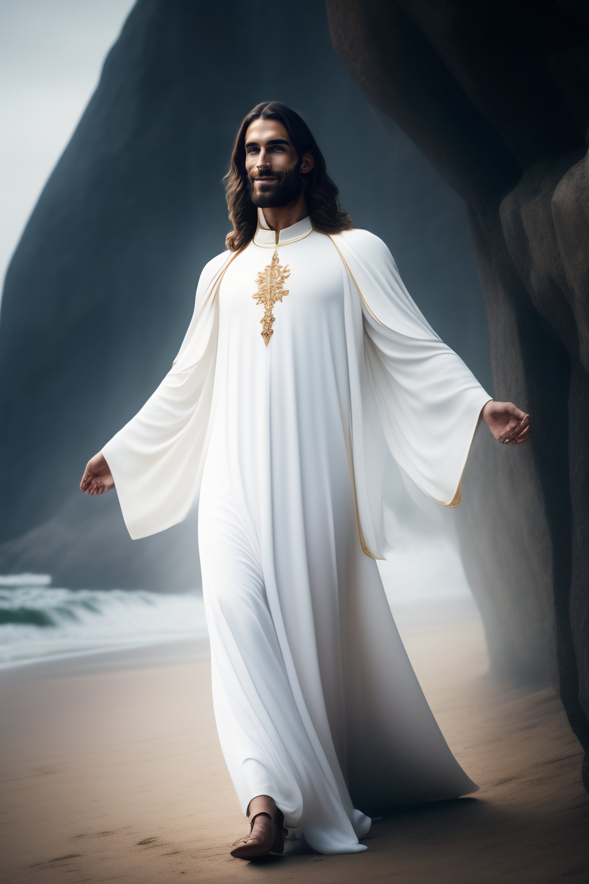 Lexica - Jesus Christ, realistic photography, dressed, man, suffering ...
